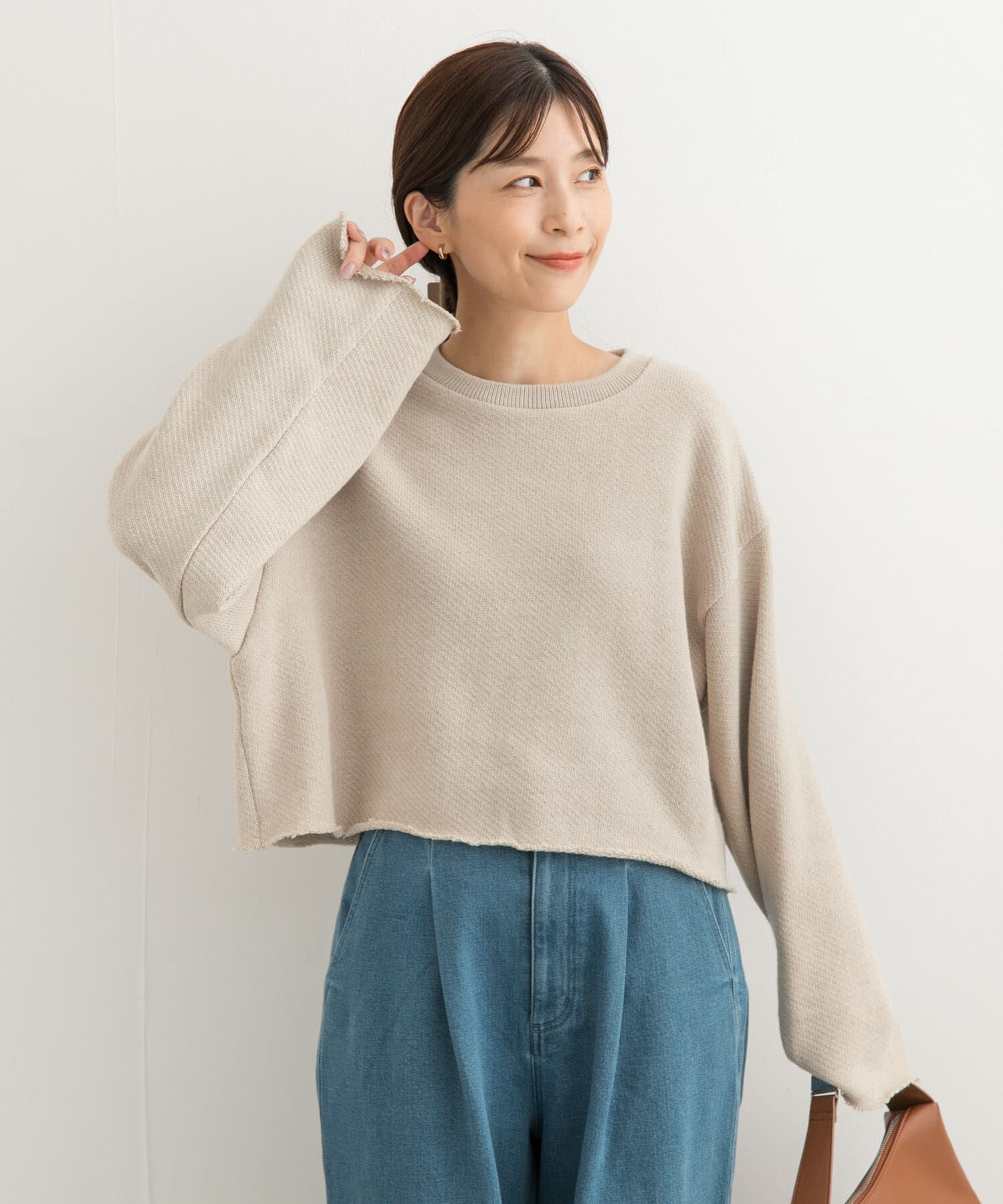 URBAN RESEARCH DOORS「ローゲージインレイプルオーバー」|Tシャツ・カットソー|