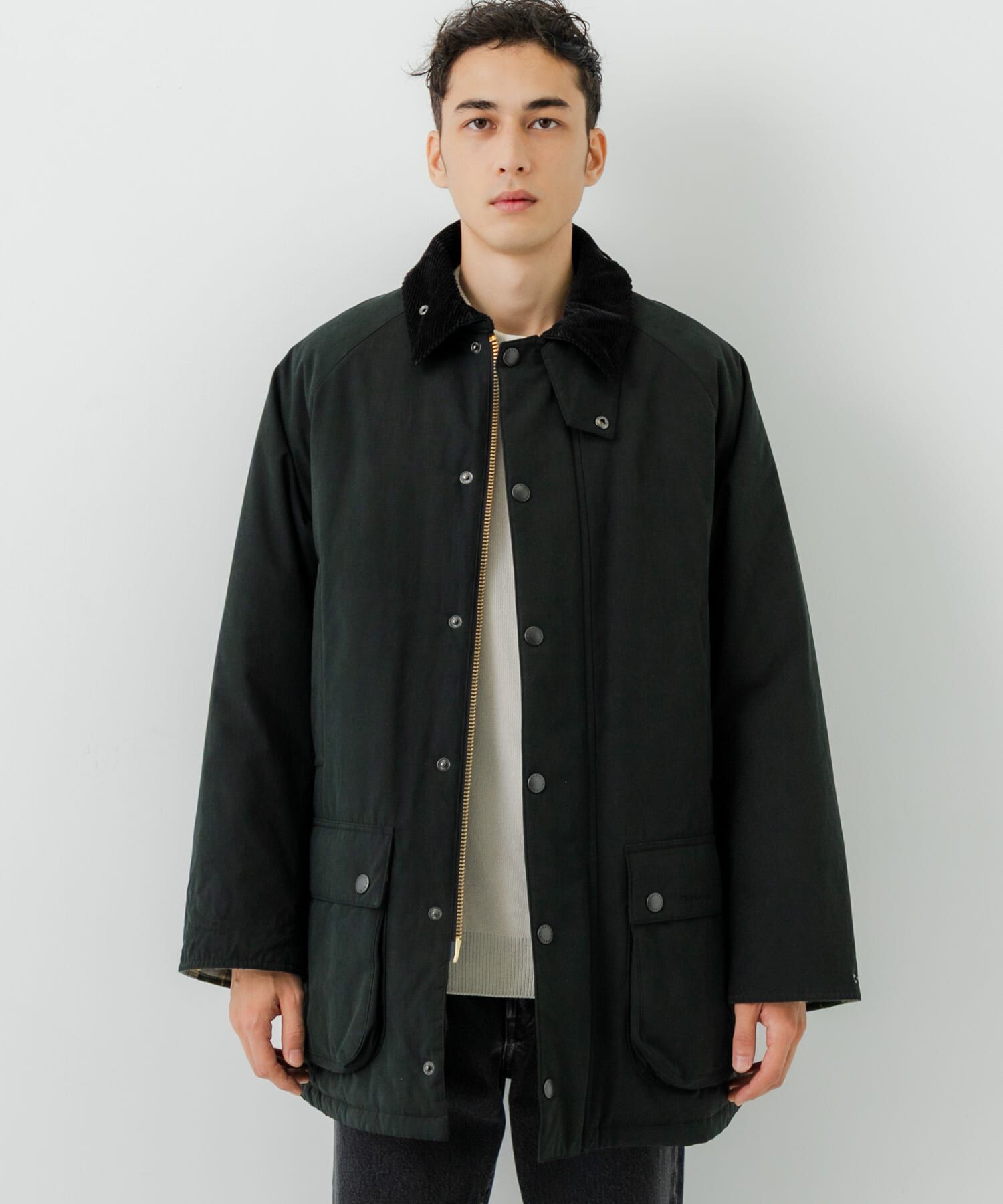 URBAN RESEARCH「『別注』Barbour / URBAN RESEARCH　PADDED OS BEAUFORT」|ノーカラーコート|