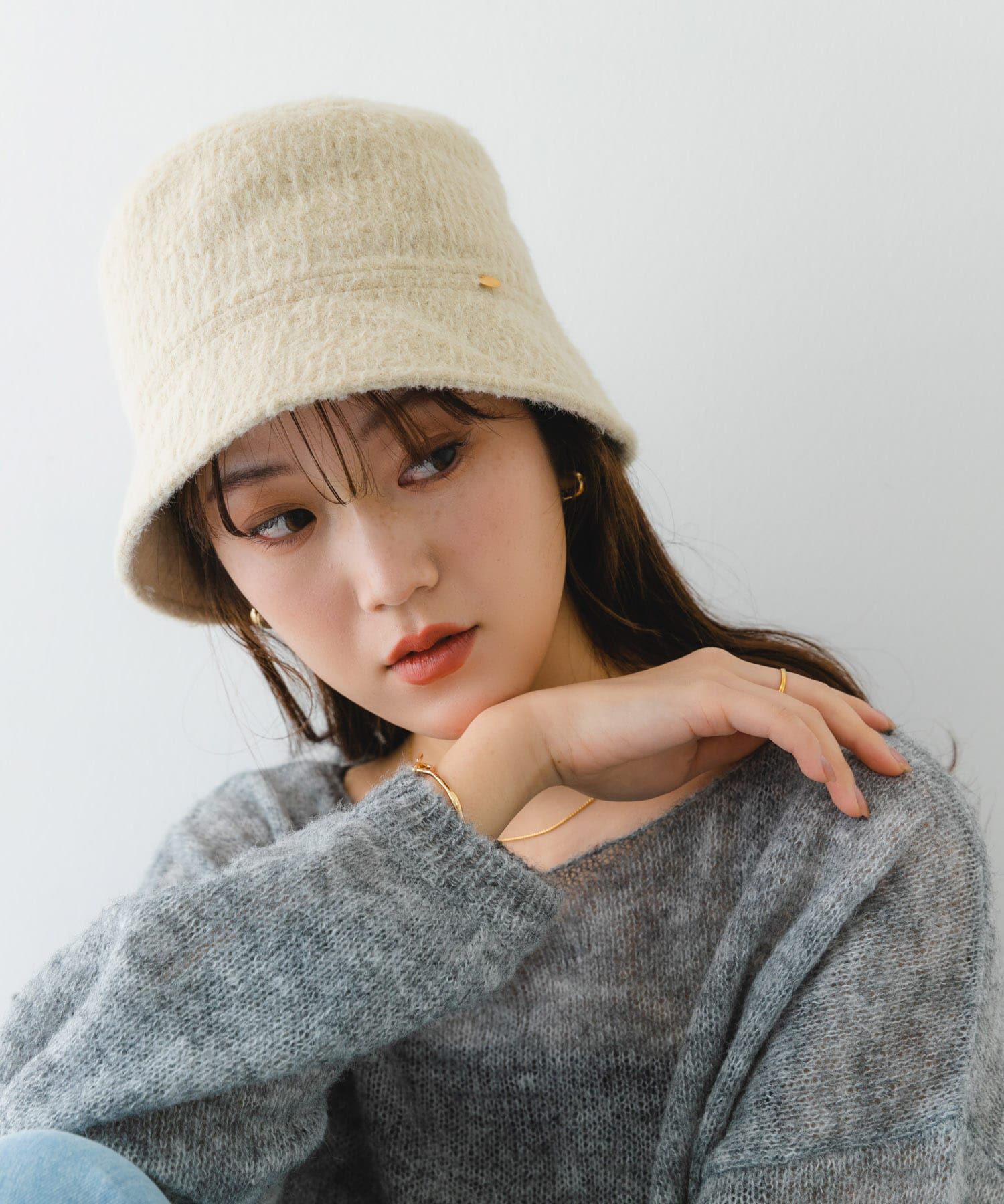 RODE SKO「チュールリボンバケットハット」|ハット|