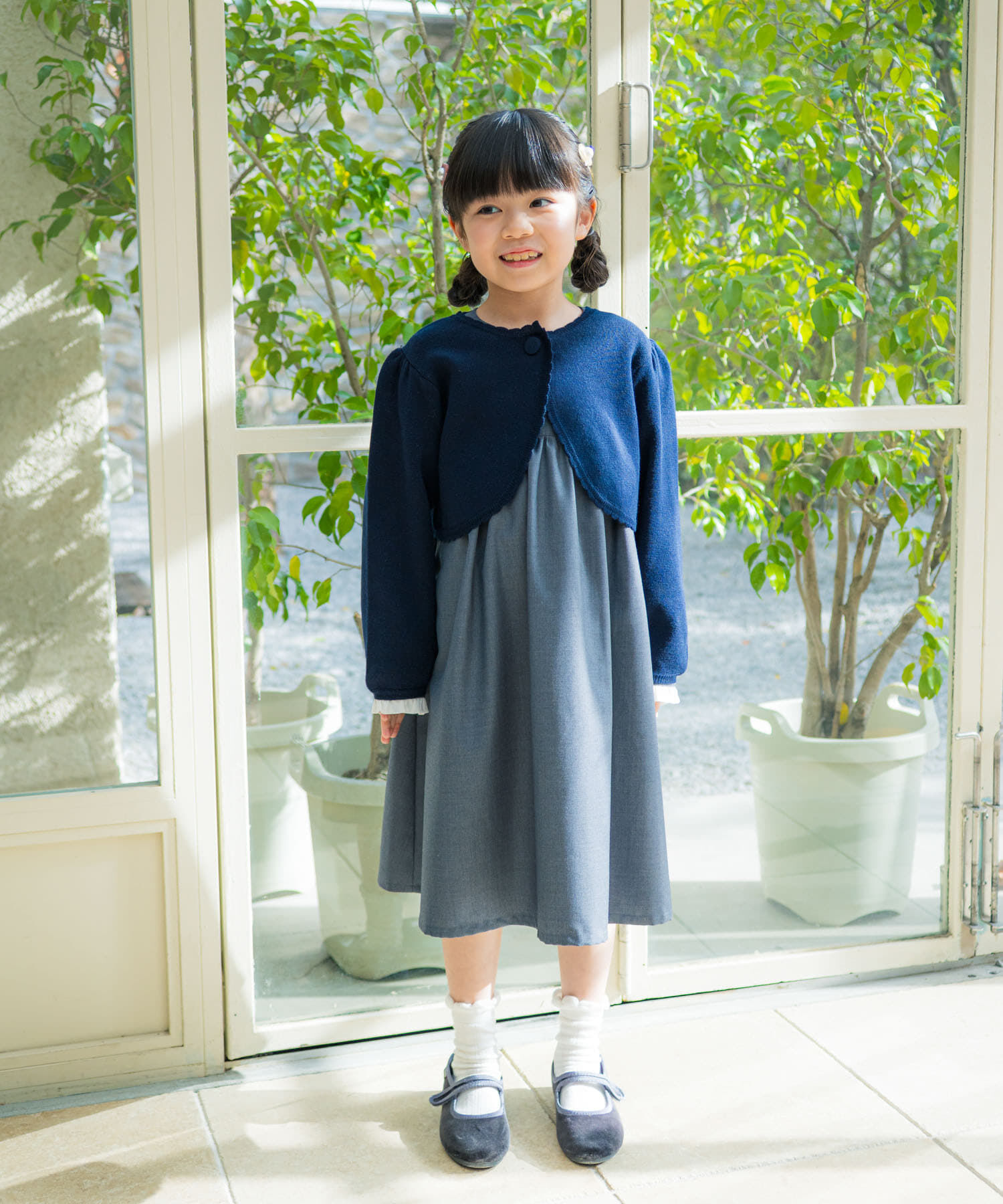 URBAN RESEARCH DOORS「スカラーレース襟ワンピース(KIDS)」|ワンピース|