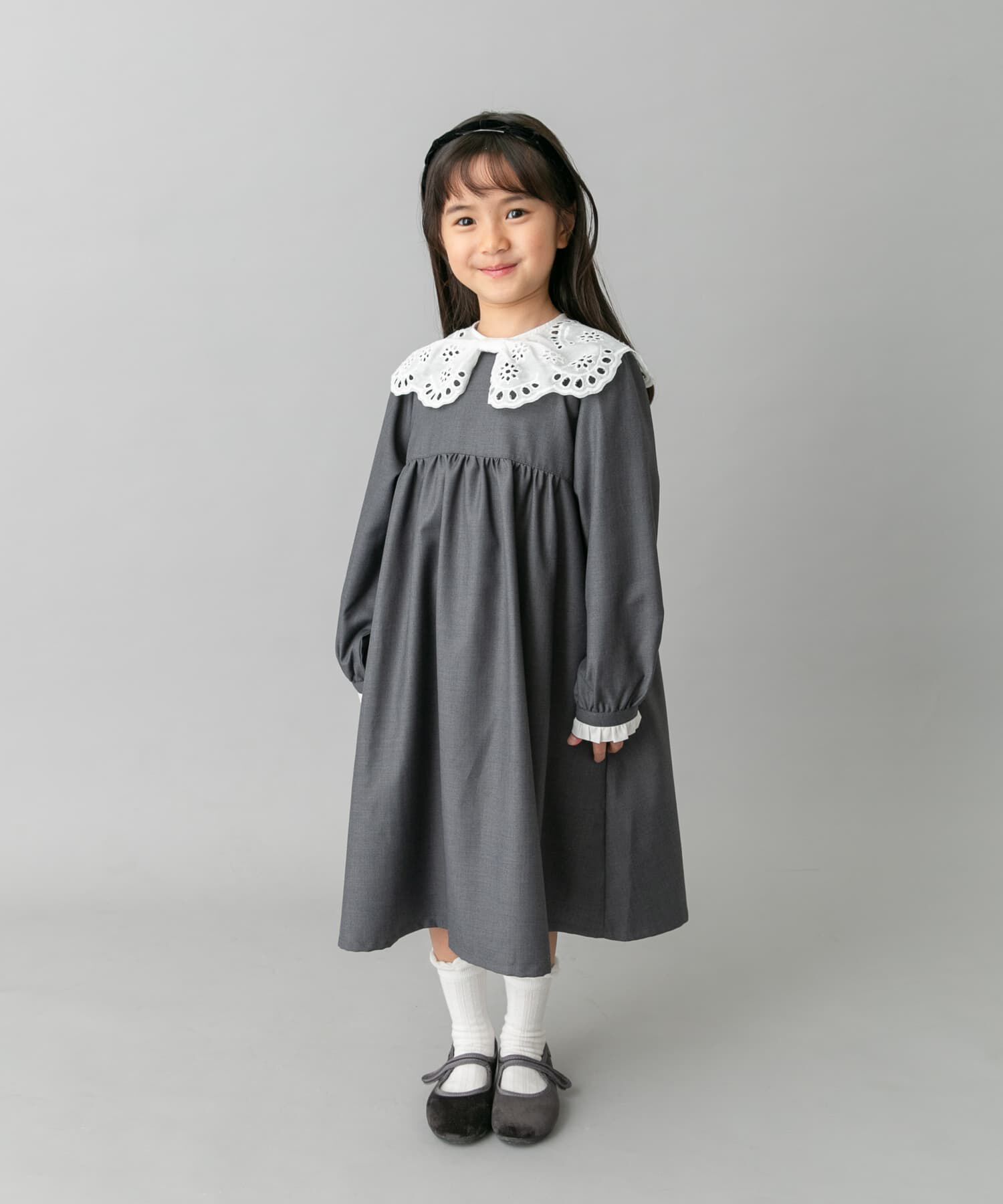 URBAN RESEARCH DOORS「スカラーレース襟ワンピース(KIDS)」|ワンピース|