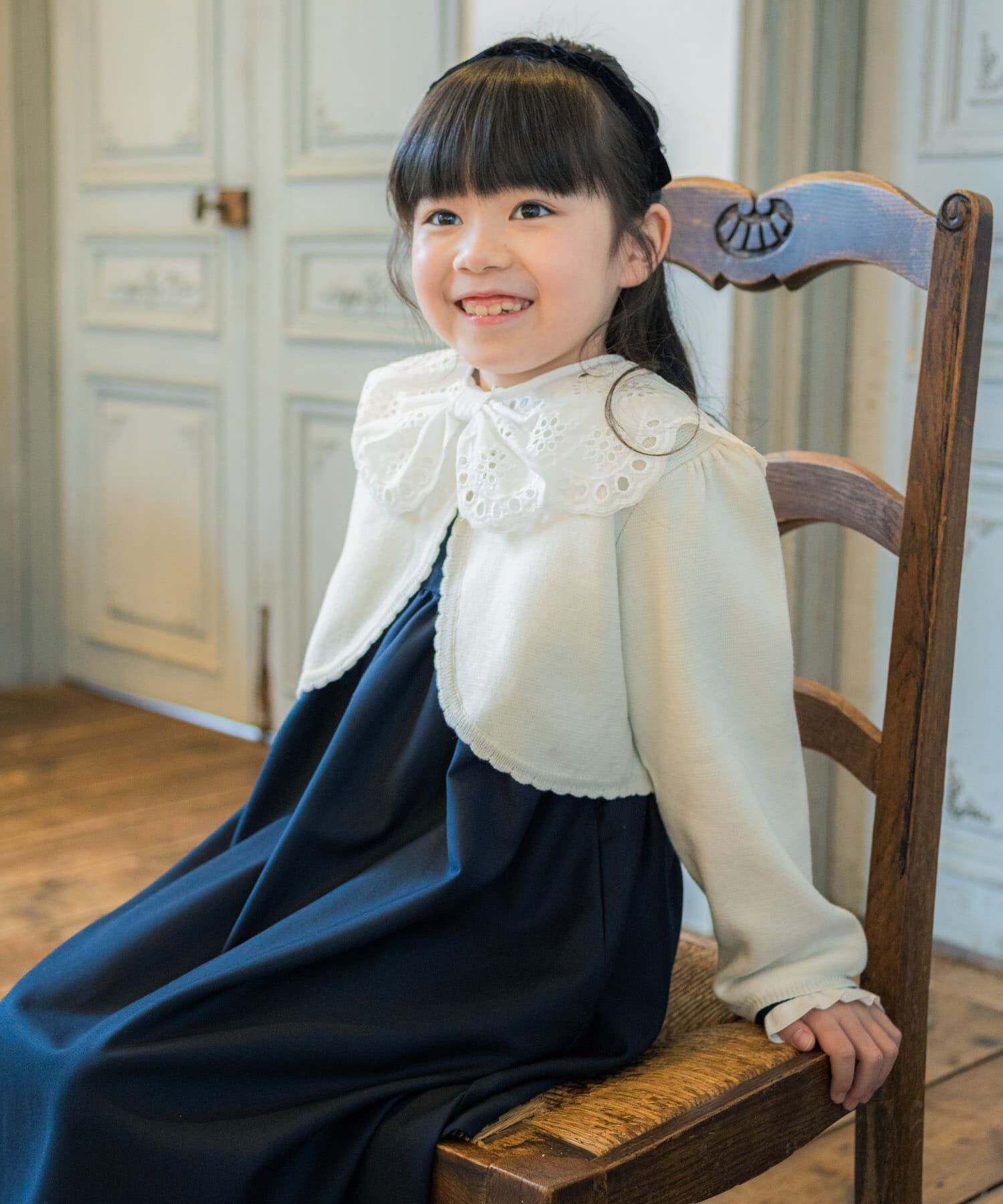 URBAN RESEARCH DOORS「スカラーレース襟ワンピース(KIDS)」|ワンピース|