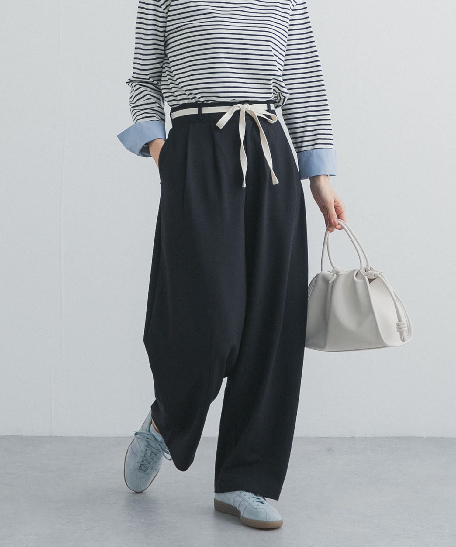 URBAN RESEARCH DOORS「ウエストリボンカットカーブパンツ」|その他|