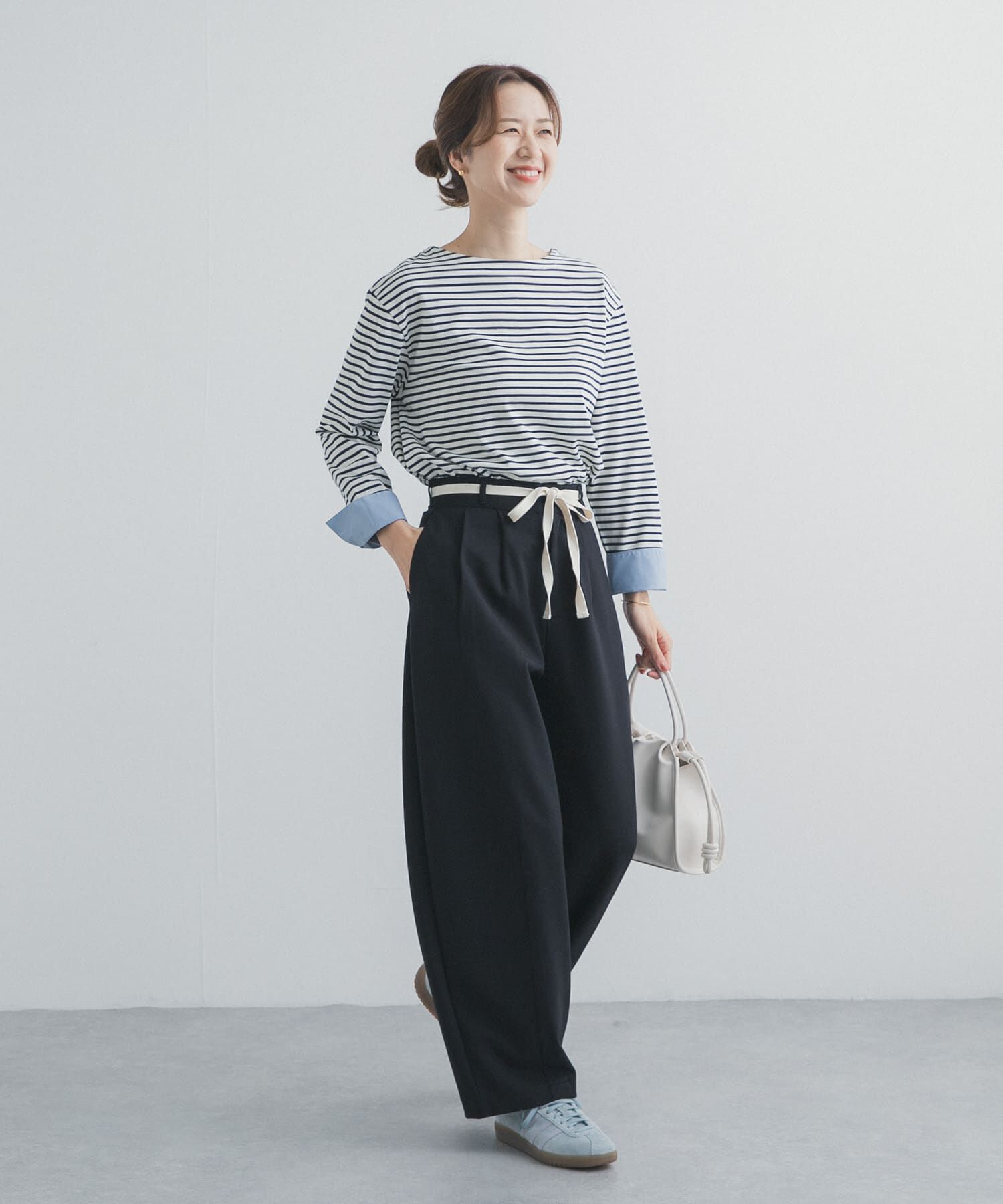 URBAN RESEARCH DOORS「ウエストリボンカットカーブパンツ」|その他|