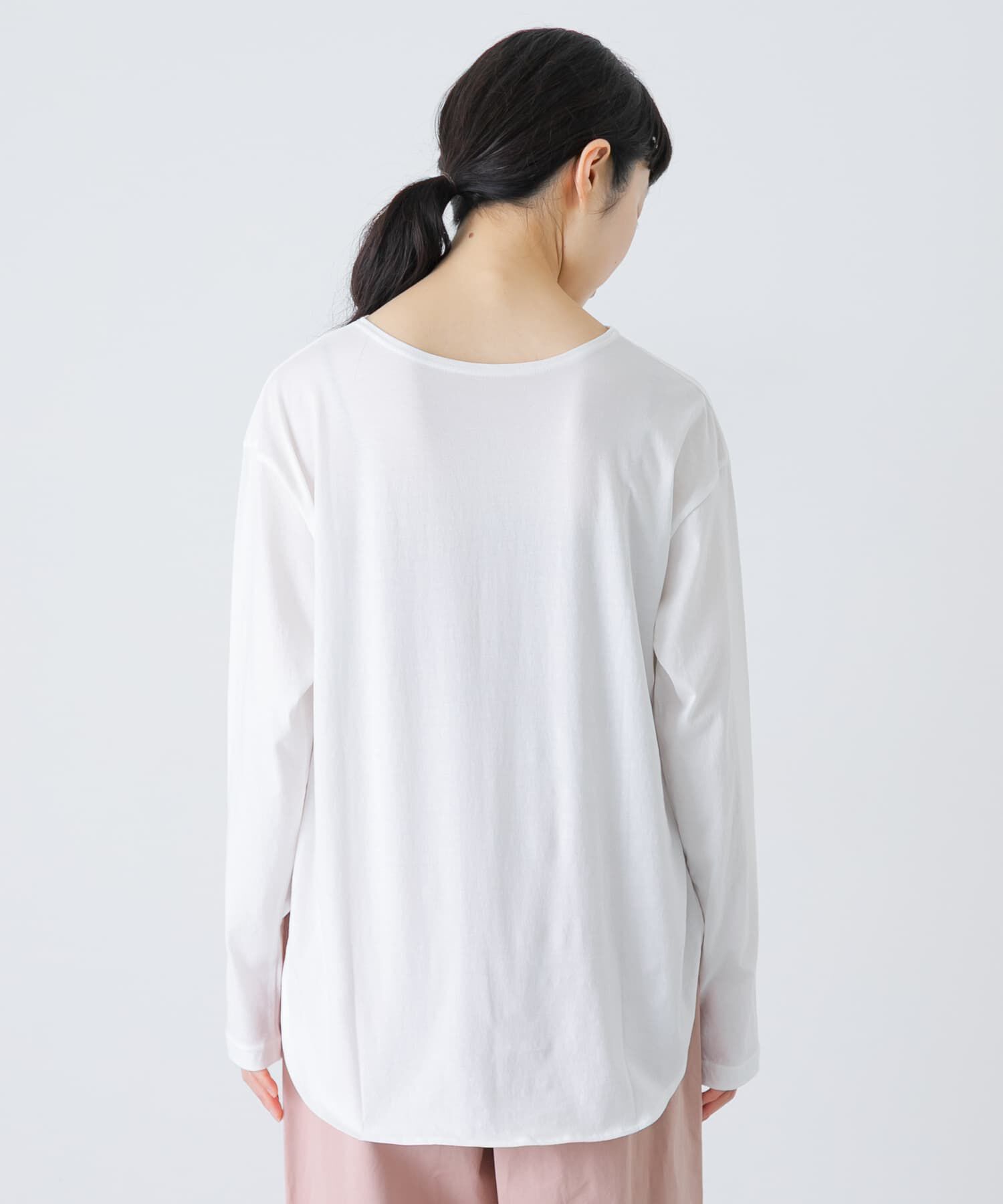 かぐれ「シフォン天竺カットソー」|Tシャツ・カットソー|