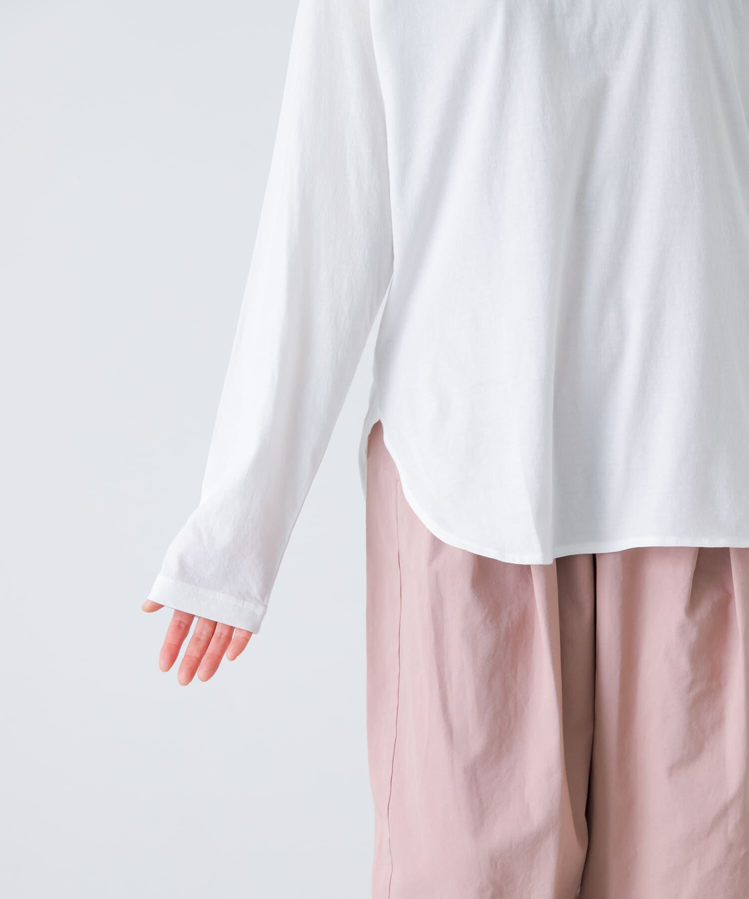 かぐれ「シフォン天竺カットソー」|Tシャツ・カットソー|