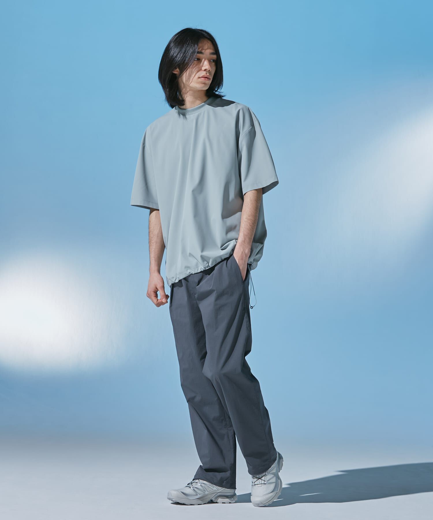 URBAN RESEARCH DOORS「『UR TECH』サマシェア ショートスリーブプルオーバー」|Tシャツ・カットソー|