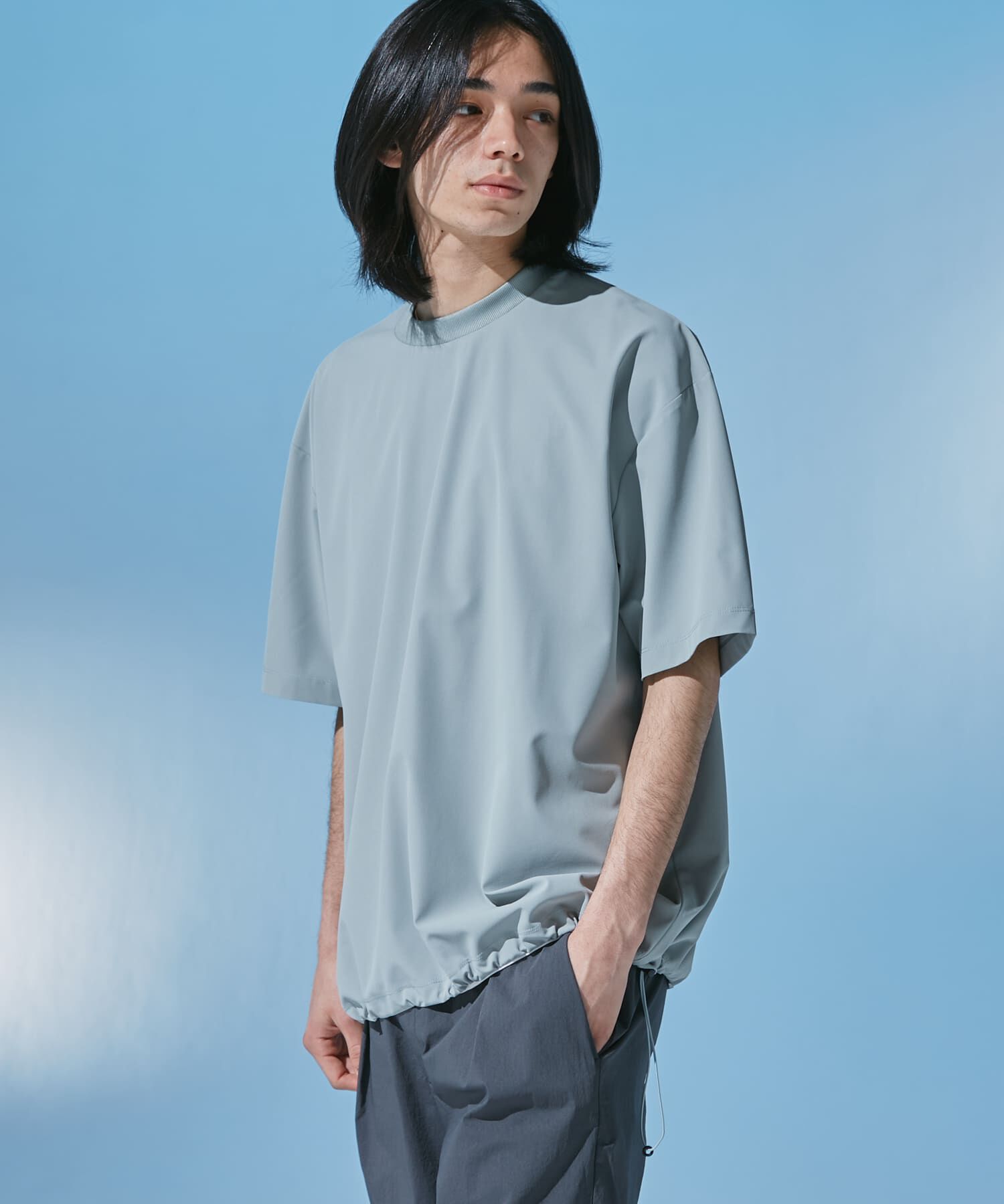 URBAN RESEARCH DOORS「『UR TECH』サマシェア ショートスリーブプルオーバー」|Tシャツ・カットソー|