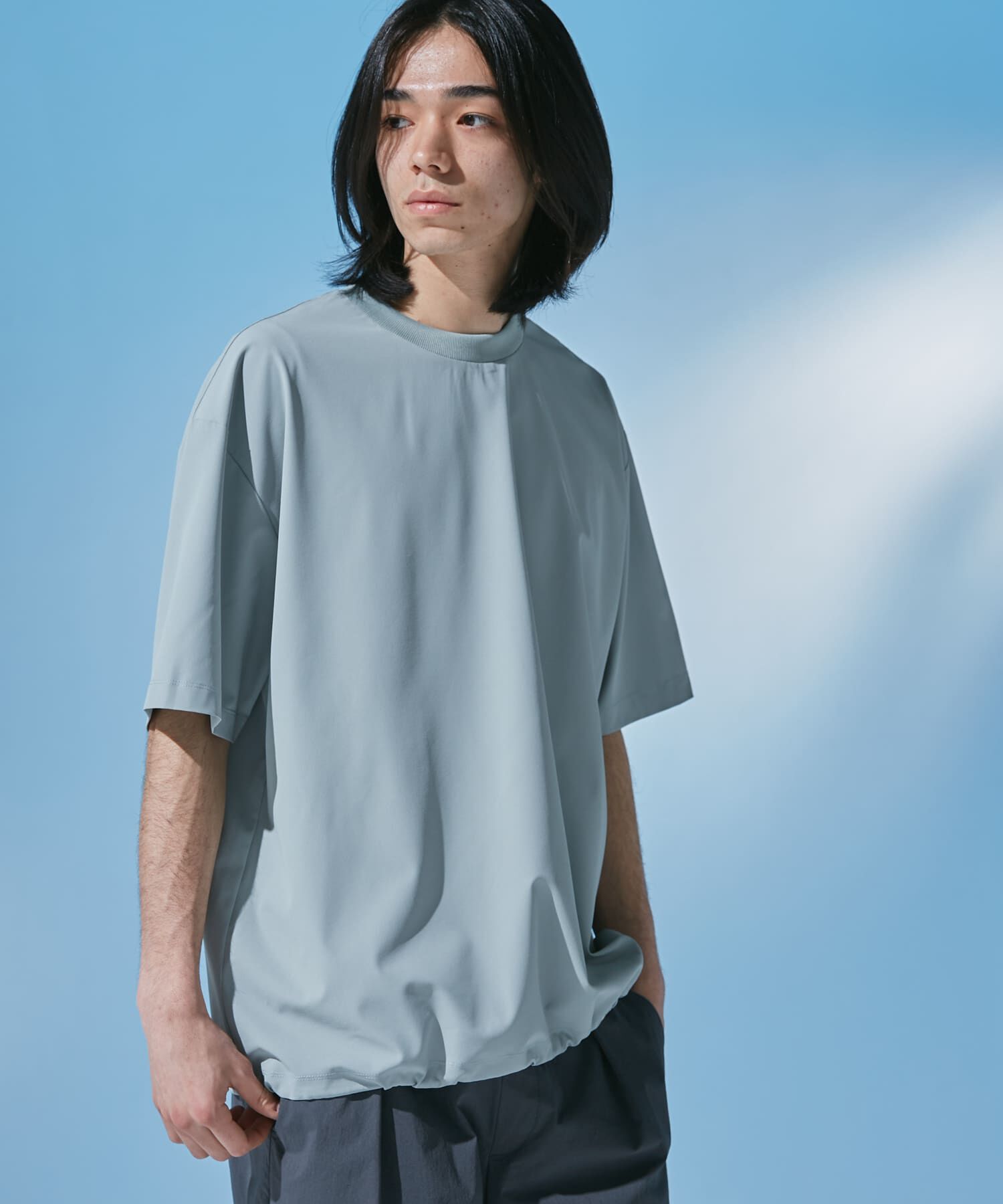 URBAN RESEARCH DOORS「『UR TECH』サマシェア ショートスリーブプルオーバー」|Tシャツ・カットソー|