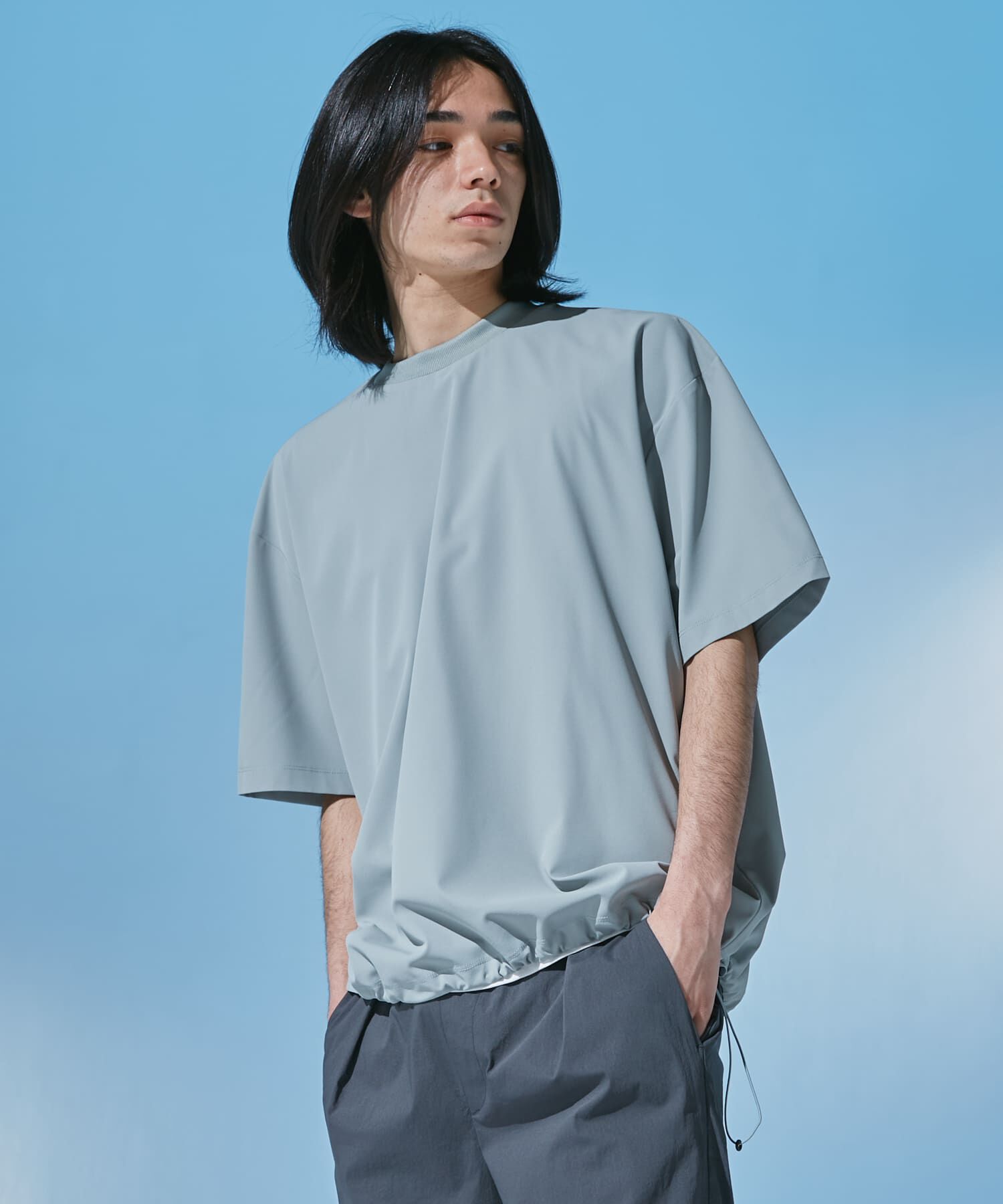 URBAN RESEARCH DOORS「『UR TECH』サマシェア ショートスリーブプルオーバー」|Tシャツ・カットソー|