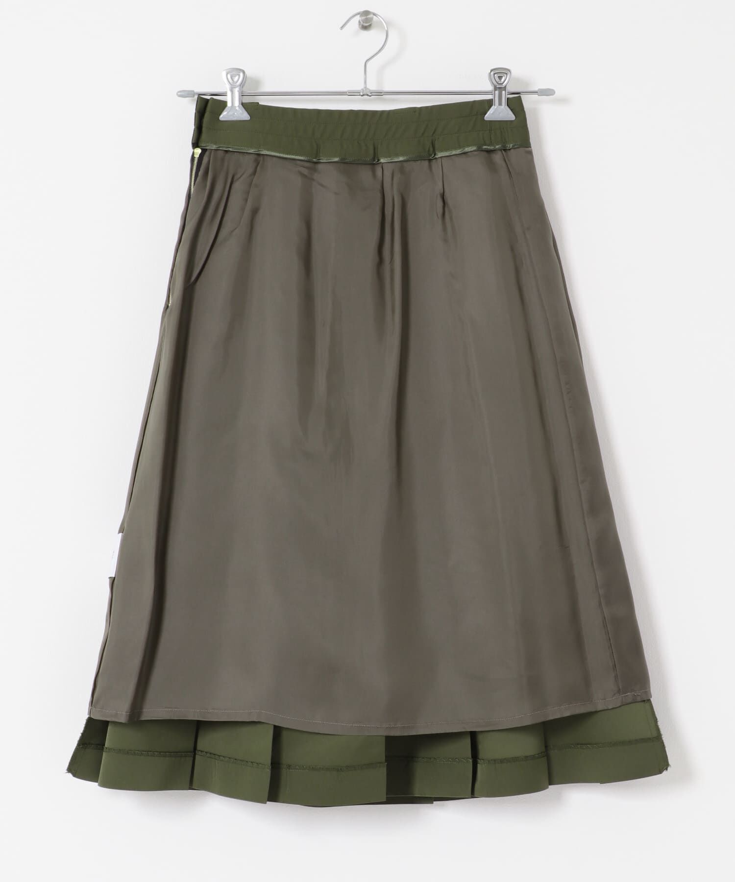 URBAN RESEARCH DOORS「Scye　TAFFETAPLEATEATED SKIRT」|スカート|