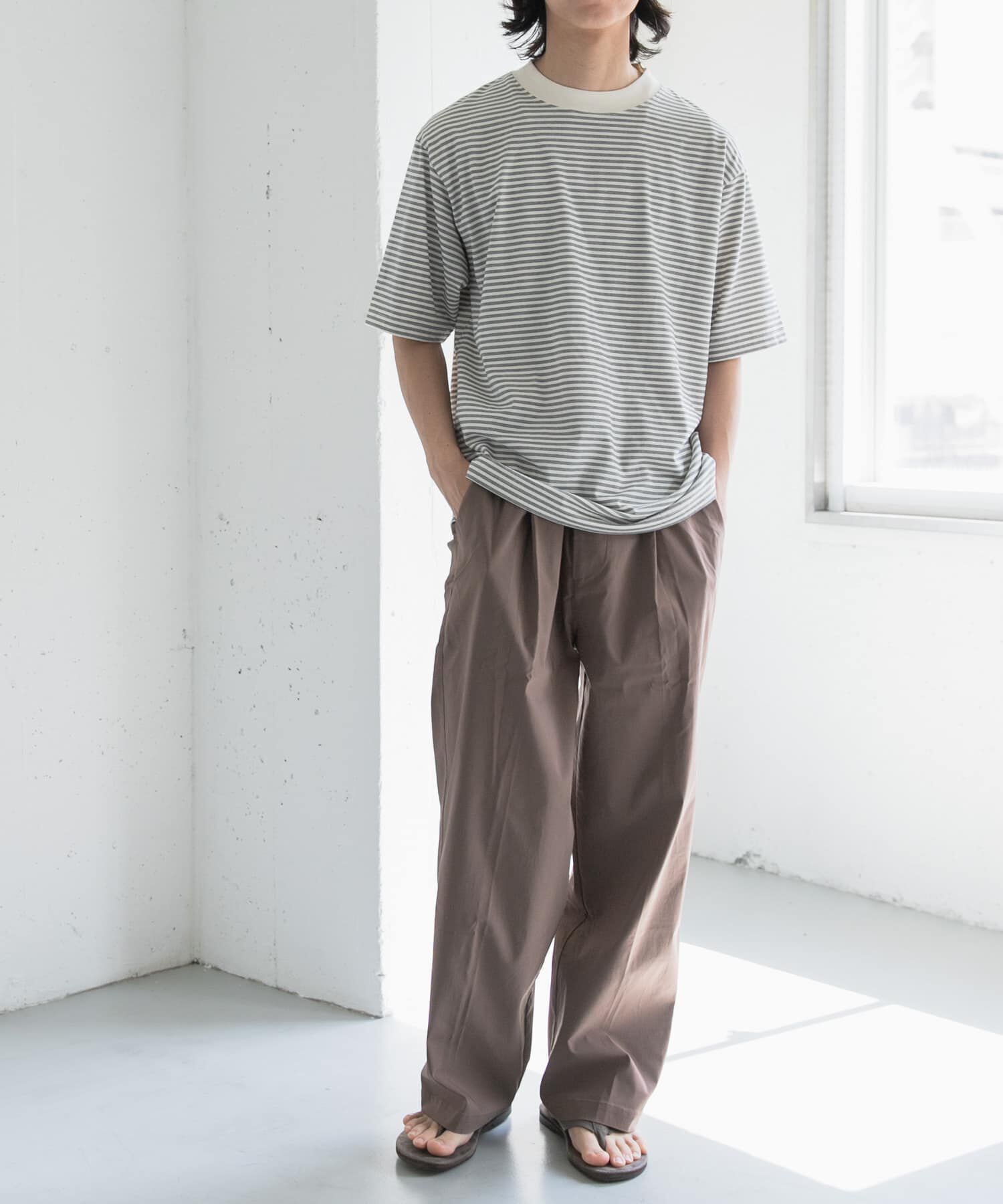 URBAN RESEARCH DOORS「FORK&SPOON　マルチボーダーTシャツ」|Tシャツ・カットソー|