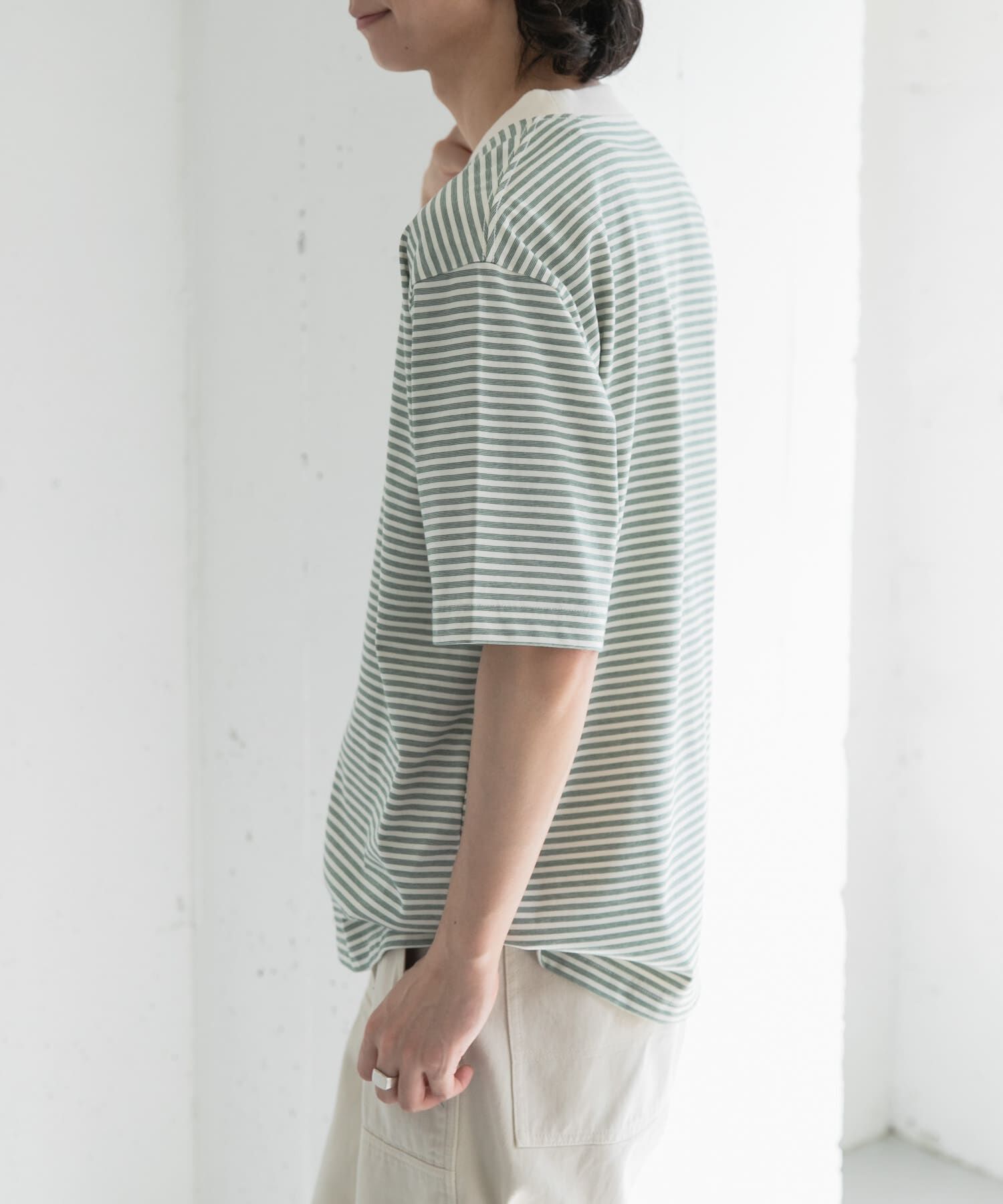 URBAN RESEARCH DOORS「FORK&SPOON　マルチボーダーTシャツ」|Tシャツ・カットソー|
