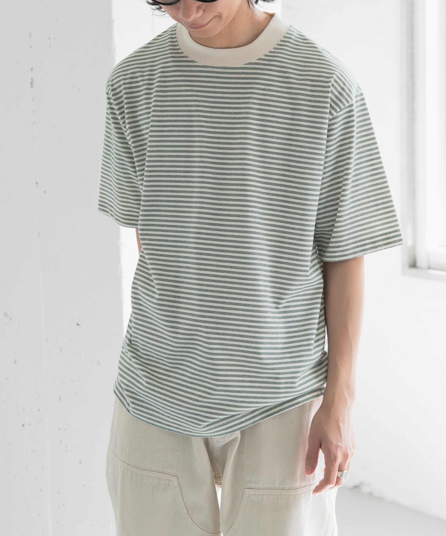 URBAN RESEARCH DOORS「FORK&SPOON　マルチボーダーTシャツ」|Tシャツ・カットソー|