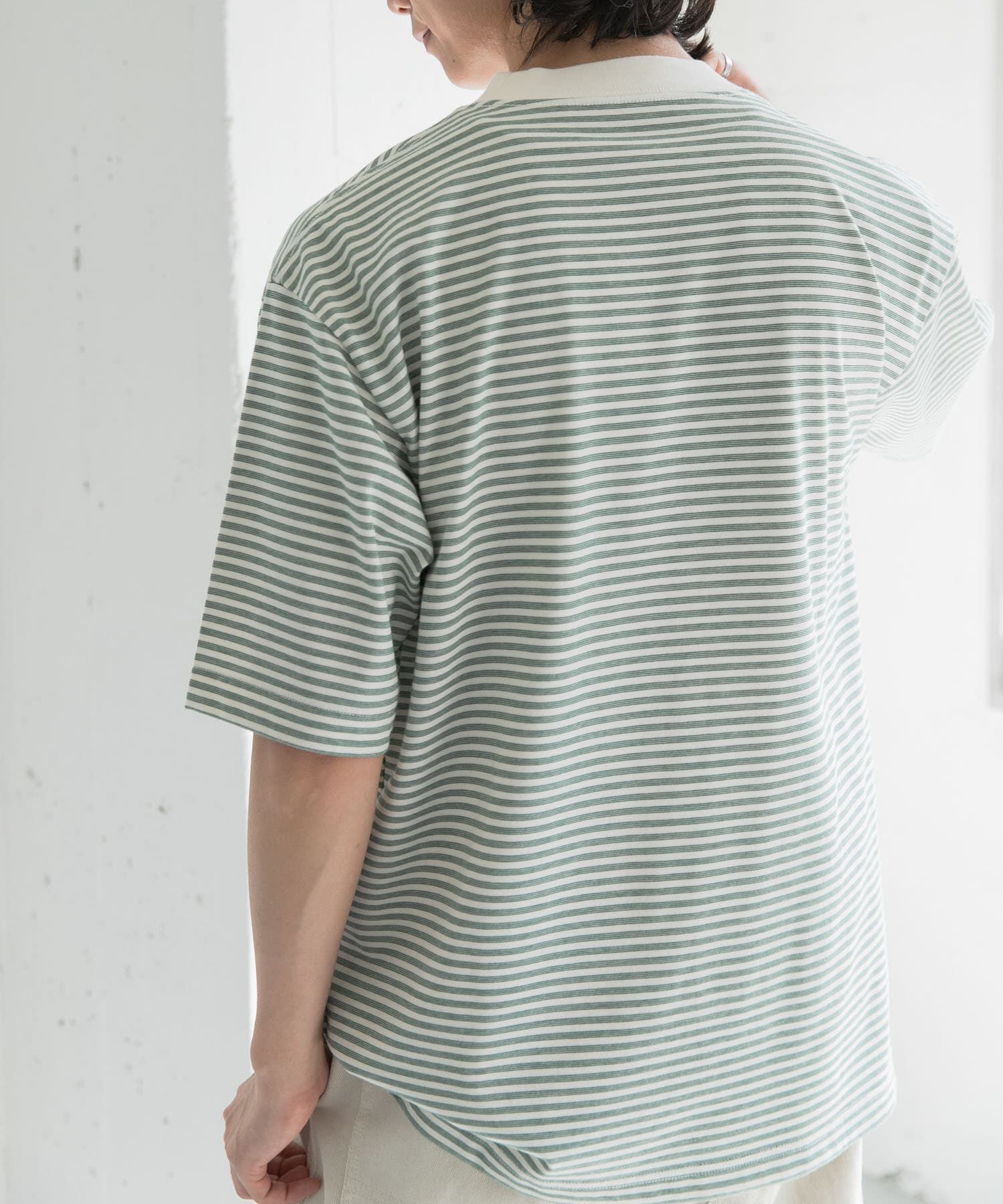 URBAN RESEARCH DOORS「FORK&SPOON　マルチボーダーTシャツ」|Tシャツ・カットソー|