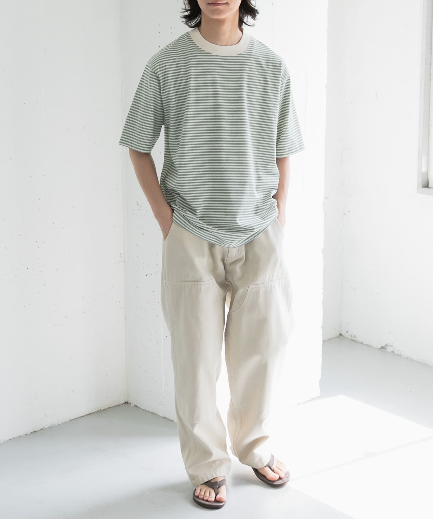 URBAN RESEARCH DOORS「FORK&SPOON　マルチボーダーTシャツ」|Tシャツ・カットソー|