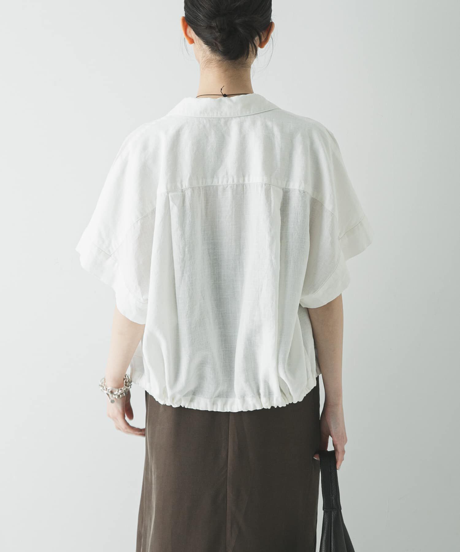 URBAN RESEARCH「ラミーレーヨンハーフスリーブシャツ」|シャツ・ブラウス|