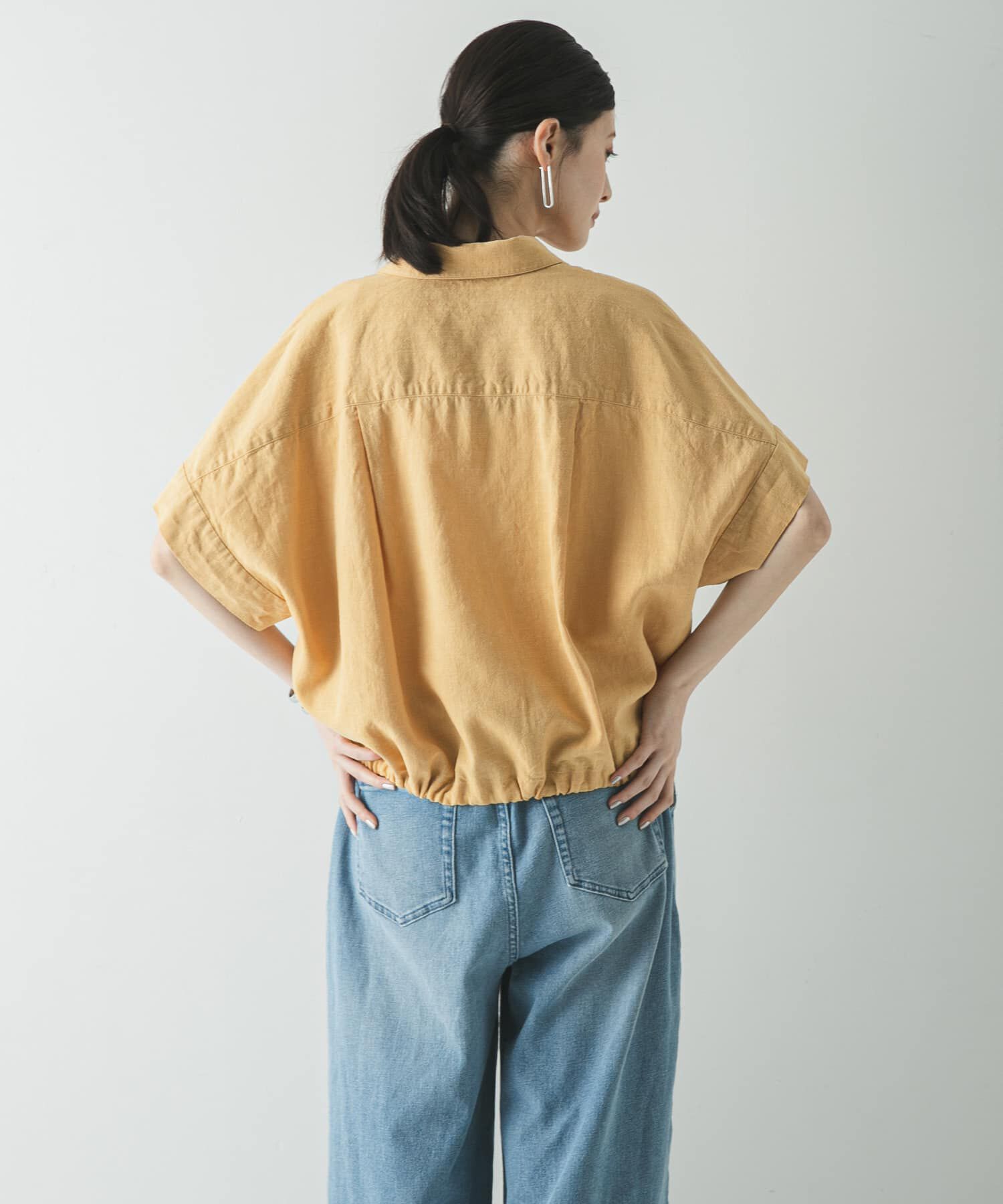 URBAN RESEARCH「ラミーレーヨンハーフスリーブシャツ」|シャツ・ブラウス|