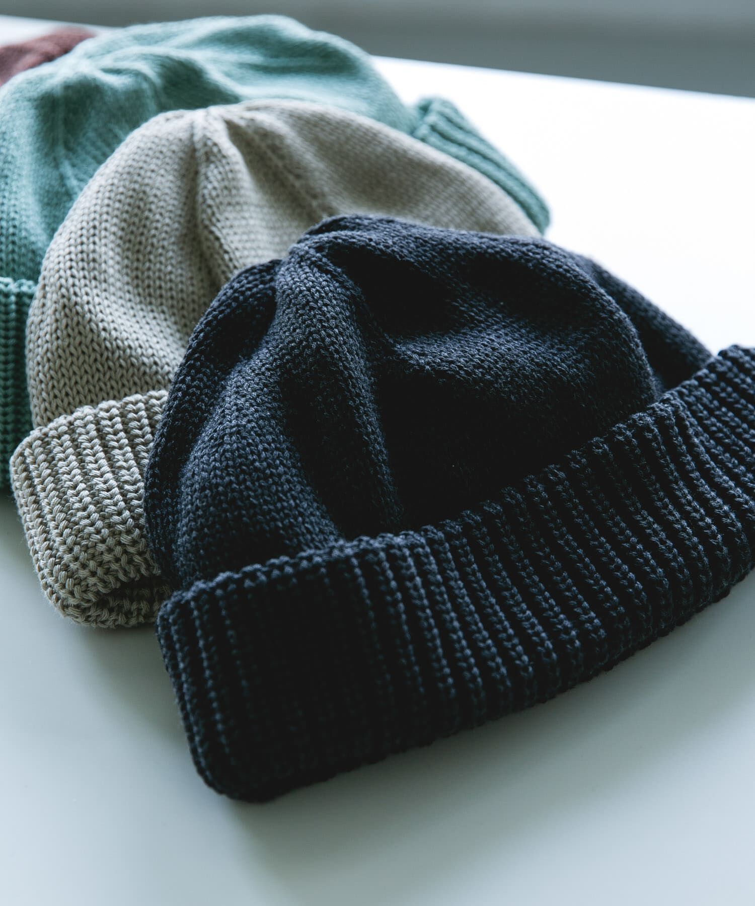 URBAN RESEARCH DOORS「BIG KNIT CAP」|ニット帽|チャコールグレー