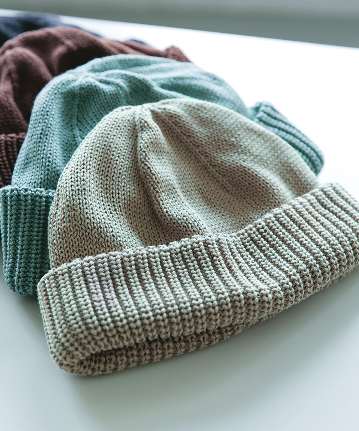 URBAN RESEARCH DOORS「BIG KNIT CAP」|ニット帽|ベージュ