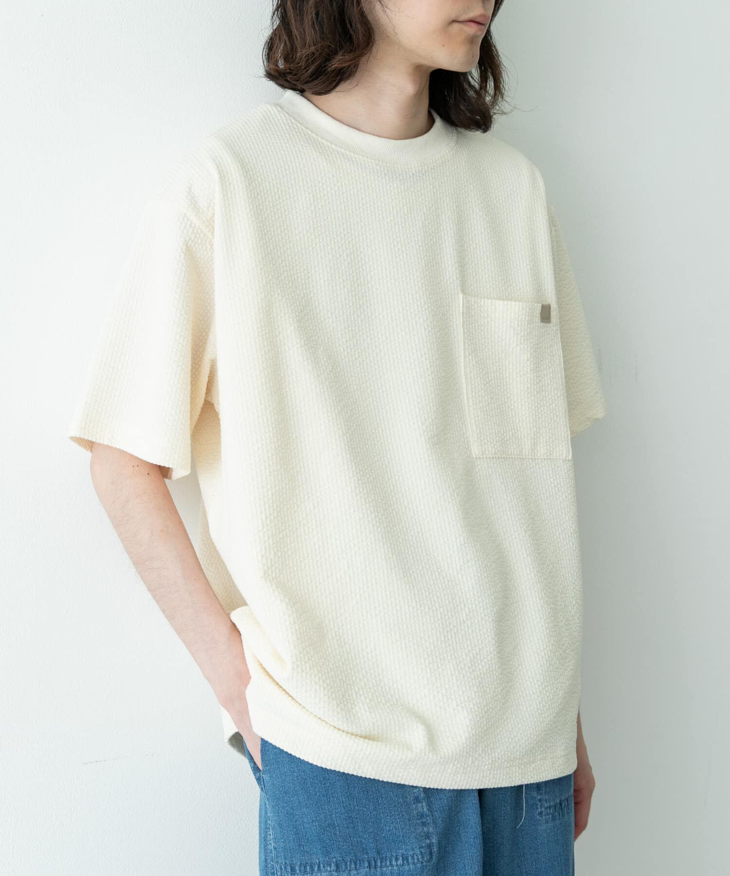Sonny Label 「カットシアサッカーショートスリーブTシャツ」|Tシャツ・カットソー|