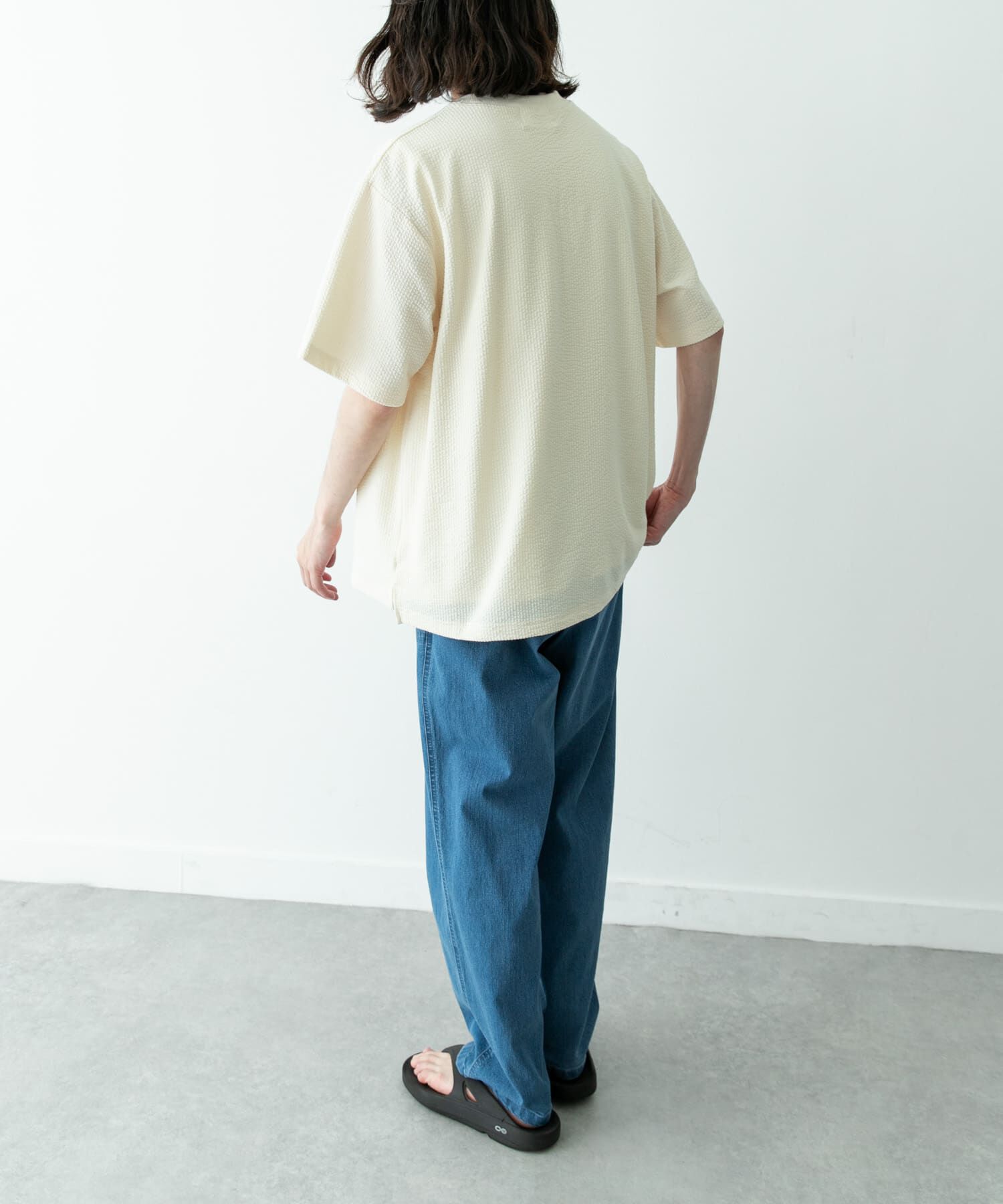 Sonny Label 「カットシアサッカーショートスリーブTシャツ」|Tシャツ・カットソー|