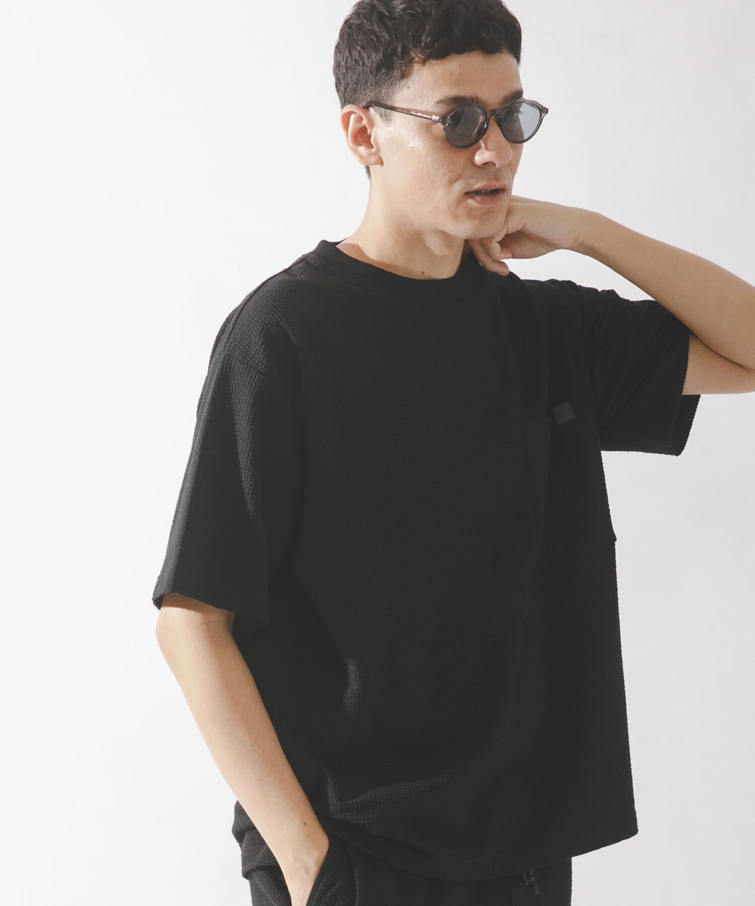 Sonny Label 「カットシアサッカーショートスリーブTシャツ」|Tシャツ・カットソー|