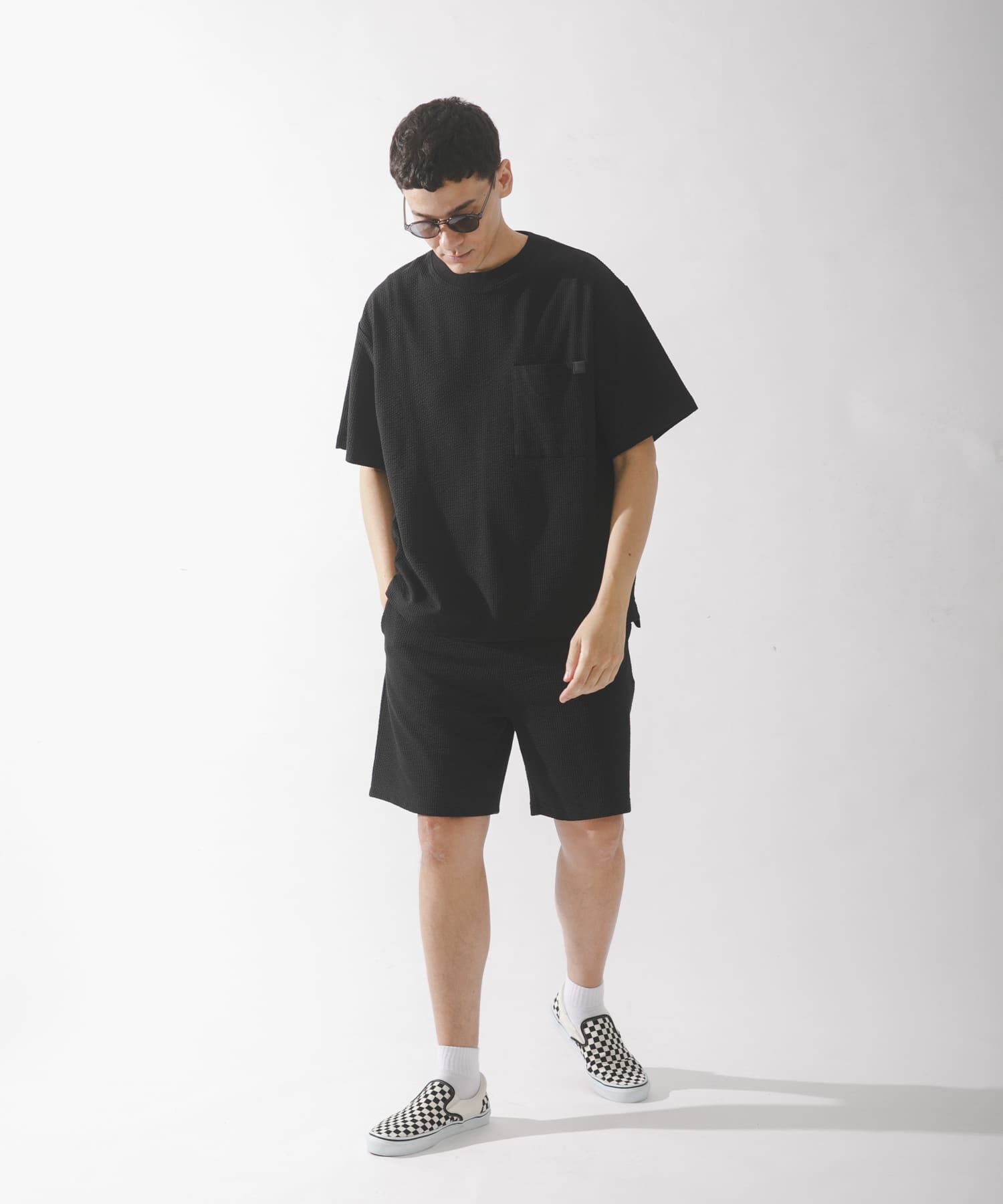 Sonny Label 「カットシアサッカーショートスリーブTシャツ」|Tシャツ・カットソー|