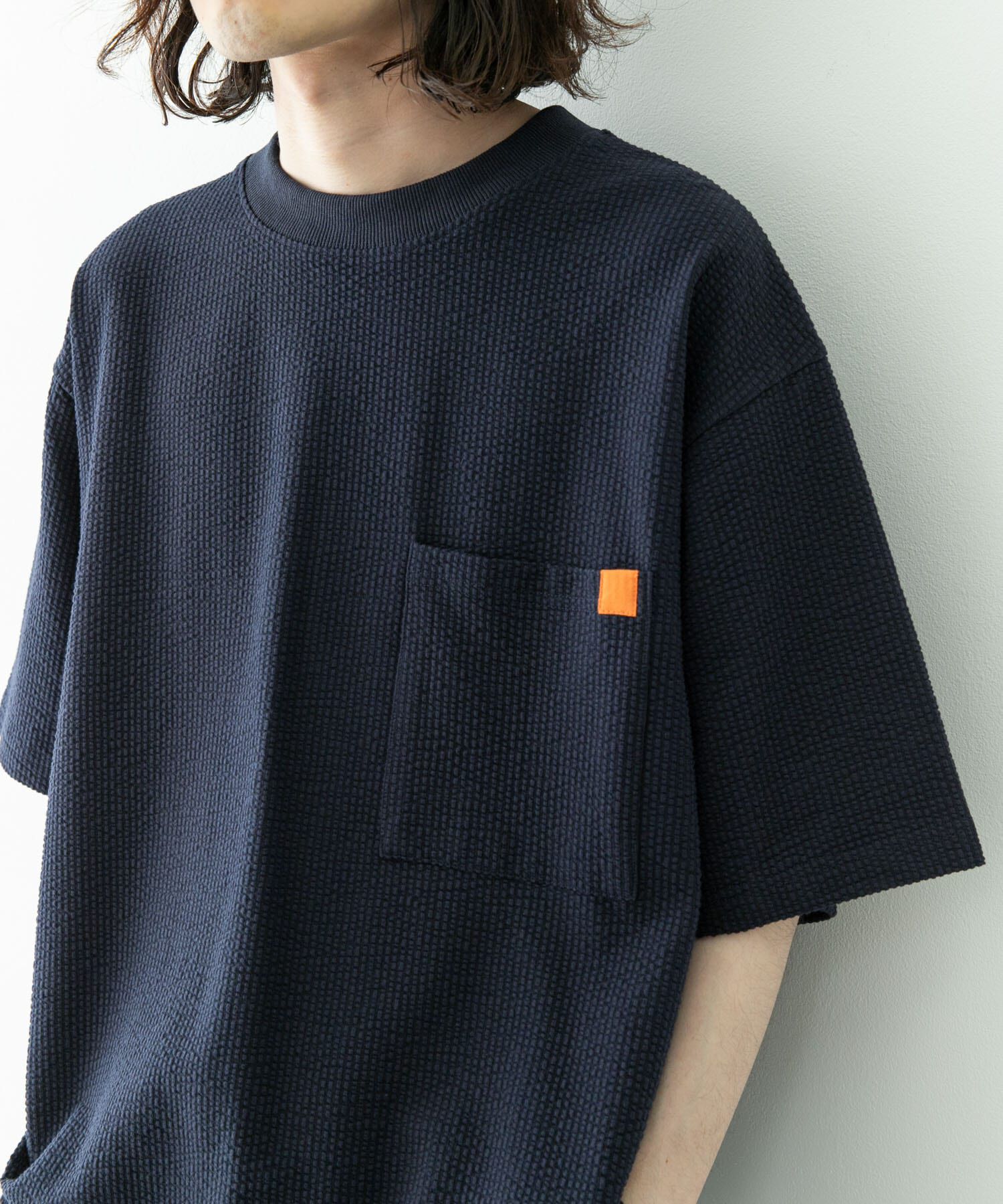 Sonny Label 「カットシアサッカーショートスリーブTシャツ」|Tシャツ・カットソー|