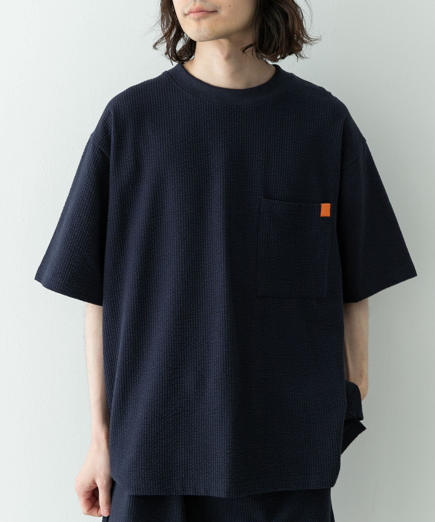 Sonny Label 「カットシアサッカーショートスリーブTシャツ」|Tシャツ・カットソー|