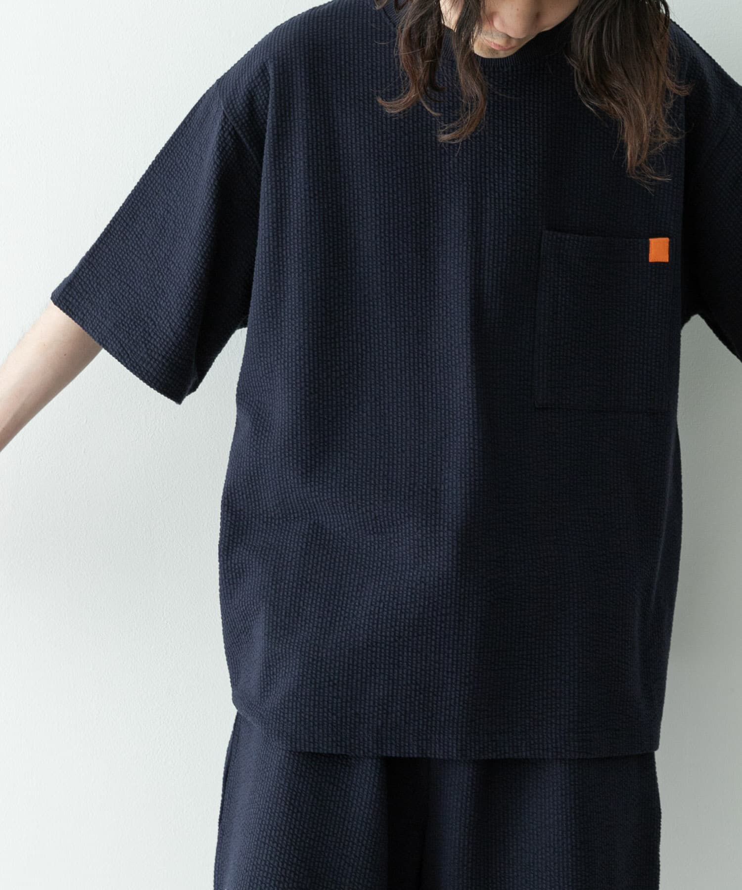 Sonny Label 「カットシアサッカーショートスリーブTシャツ」|Tシャツ・カットソー|