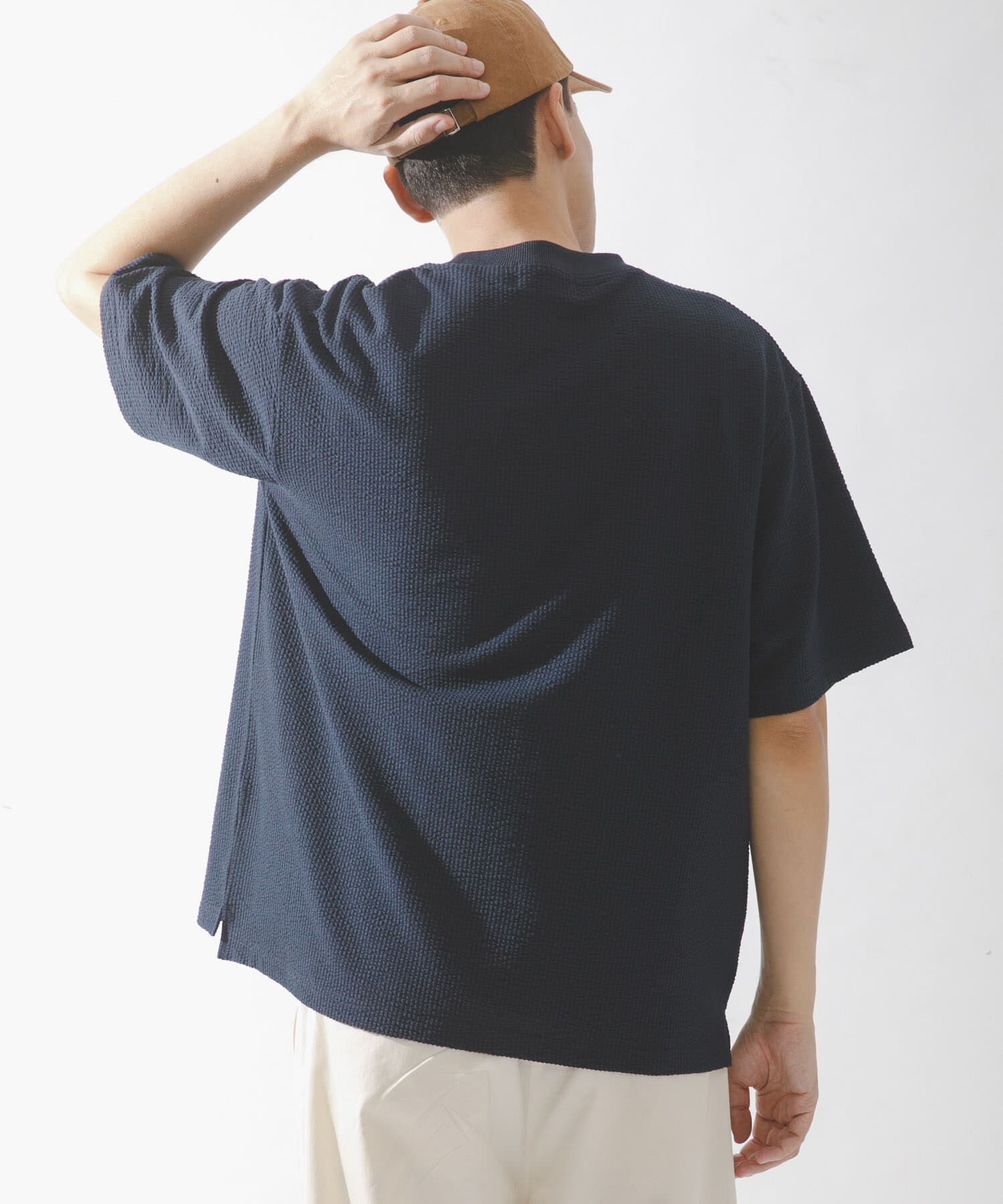 Sonny Label 「カットシアサッカーショートスリーブTシャツ」|Tシャツ・カットソー|