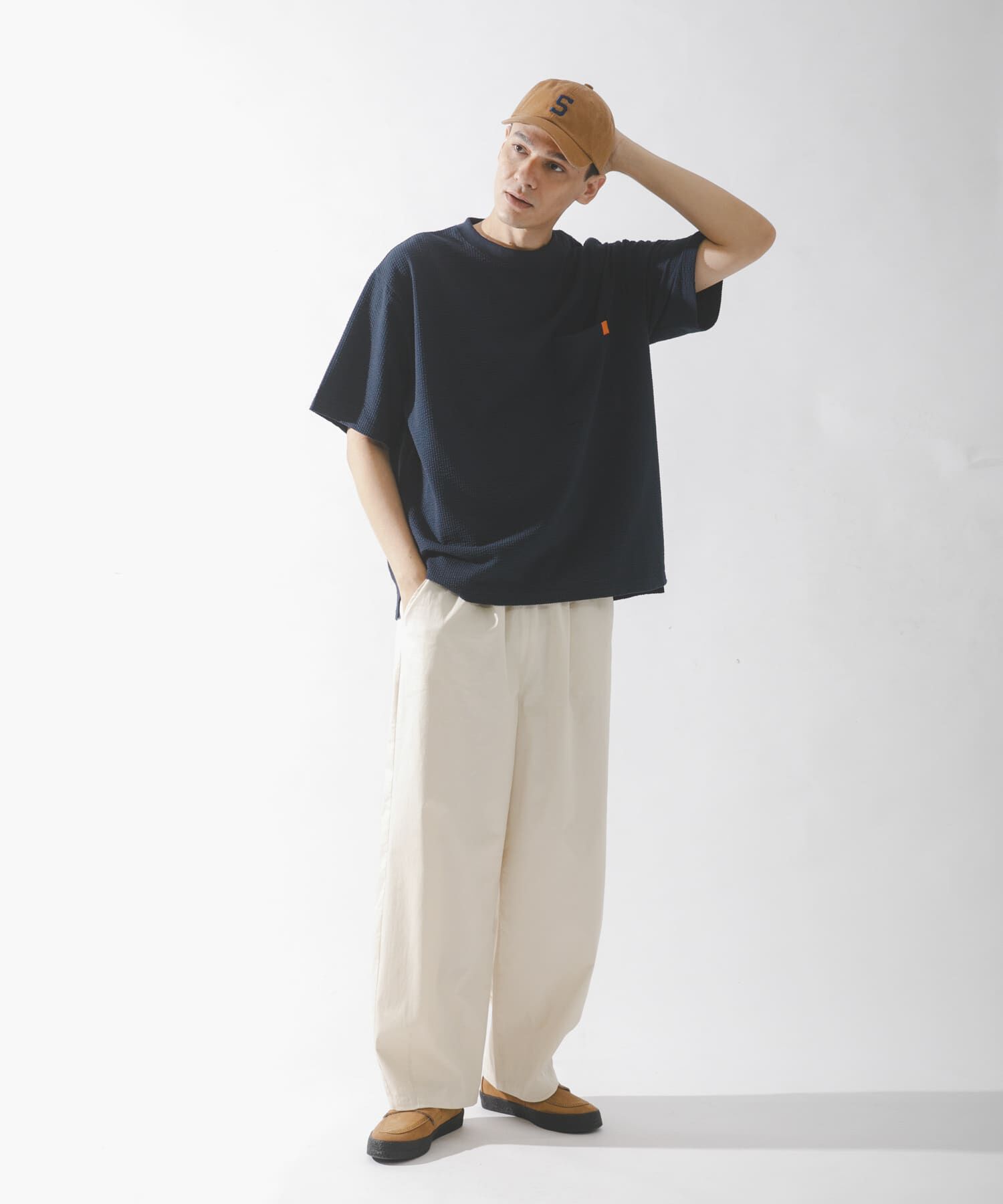 Sonny Label 「カットシアサッカーショートスリーブTシャツ」|Tシャツ・カットソー|