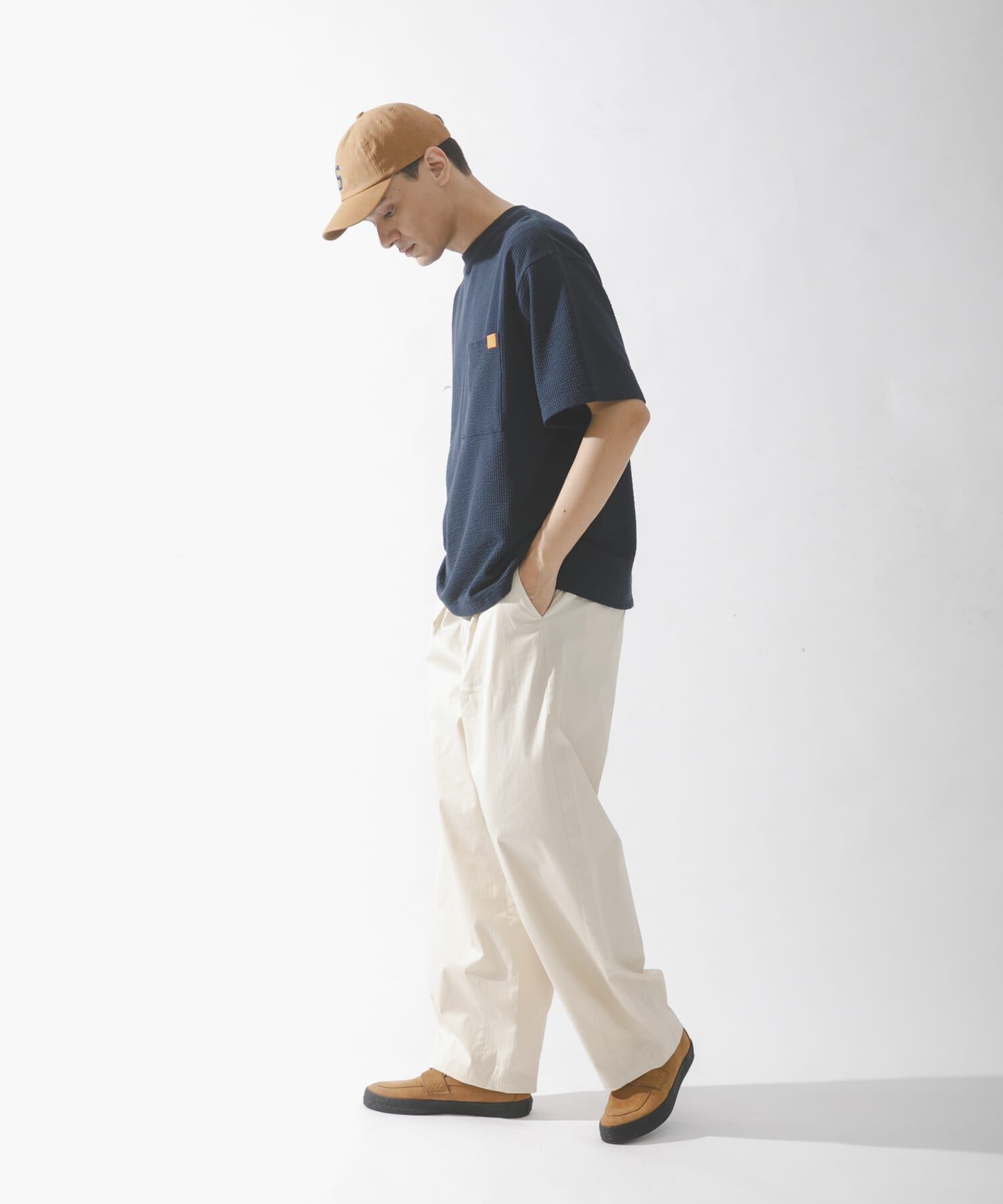 Sonny Label 「カットシアサッカーショートスリーブTシャツ」|Tシャツ・カットソー|