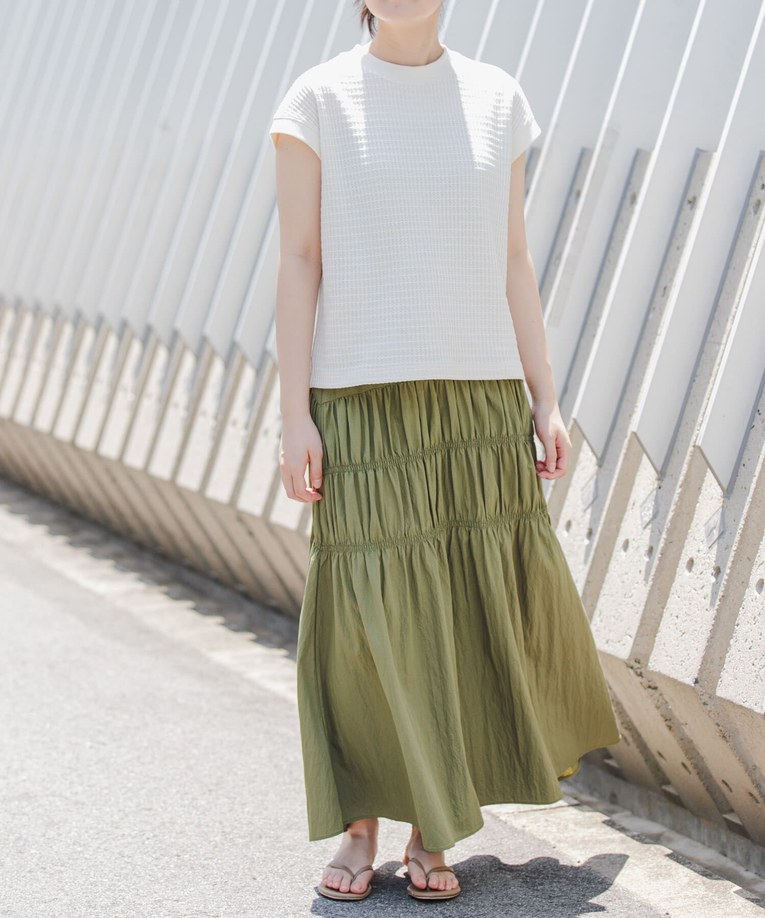 URBAN RESEARCH DOORS「FORK&SPOON　ワッフルバックボタンプルオーバー」|Tシャツ・カットソー|