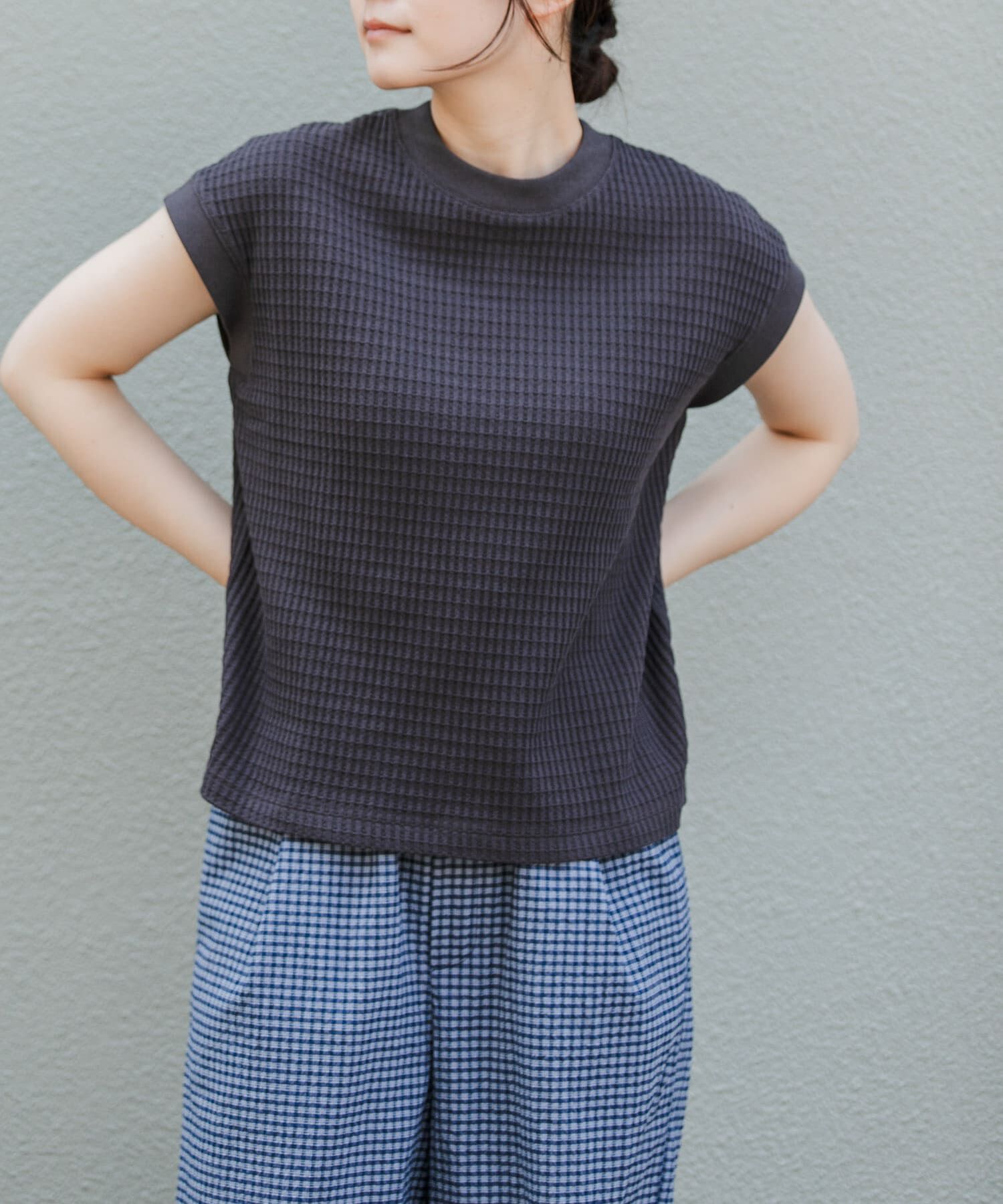 URBAN RESEARCH DOORS「FORK&SPOON　ワッフルバックボタンプルオーバー」|Tシャツ・カットソー|