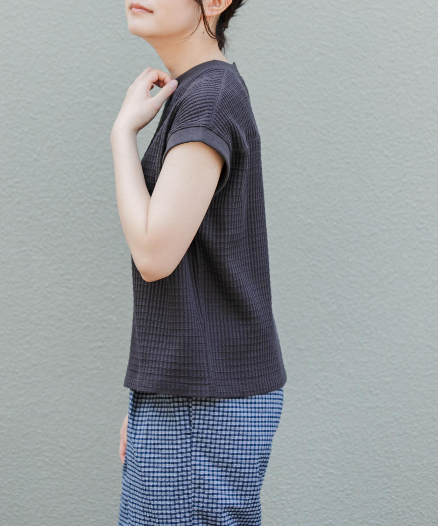 URBAN RESEARCH DOORS「FORK&SPOON　ワッフルバックボタンプルオーバー」|Tシャツ・カットソー|