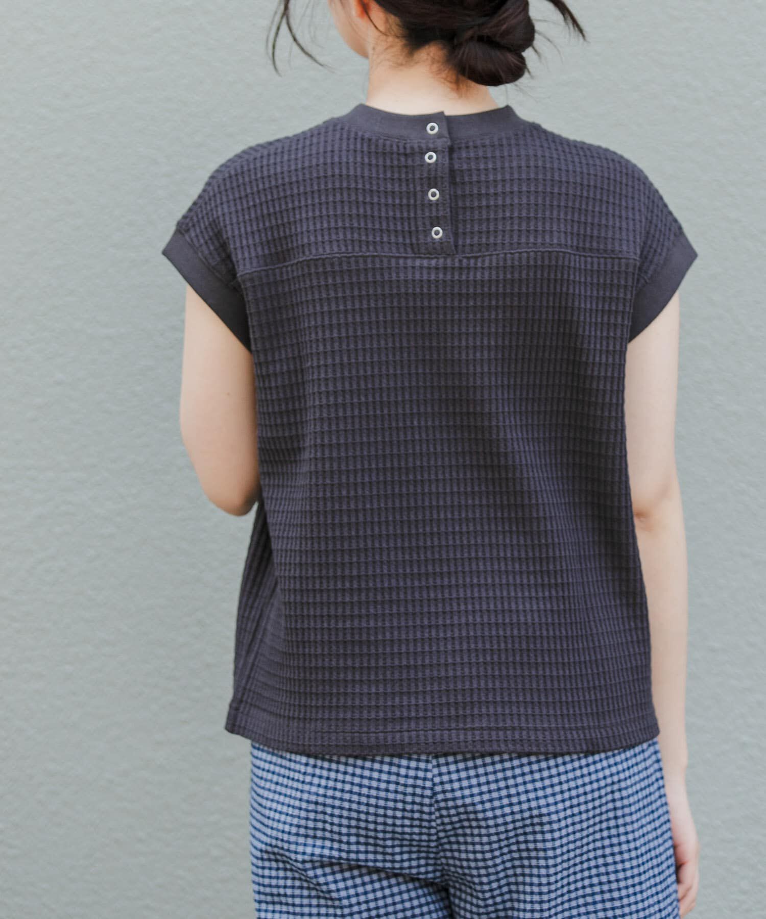 URBAN RESEARCH DOORS「FORK&SPOON　ワッフルバックボタンプルオーバー」|Tシャツ・カットソー|