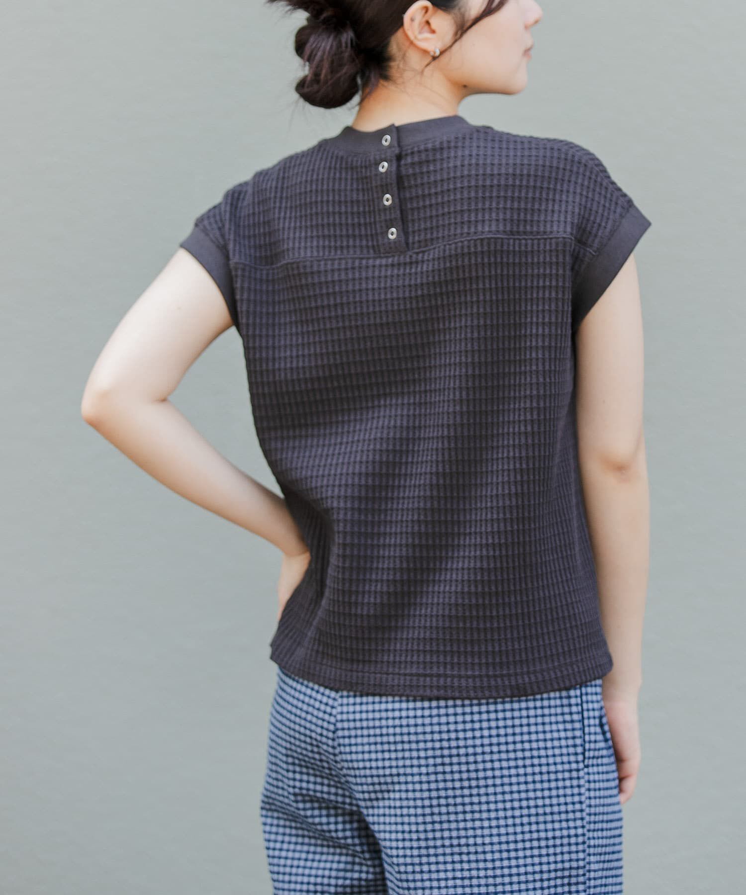 URBAN RESEARCH DOORS「FORK&SPOON　ワッフルバックボタンプルオーバー」|Tシャツ・カットソー|