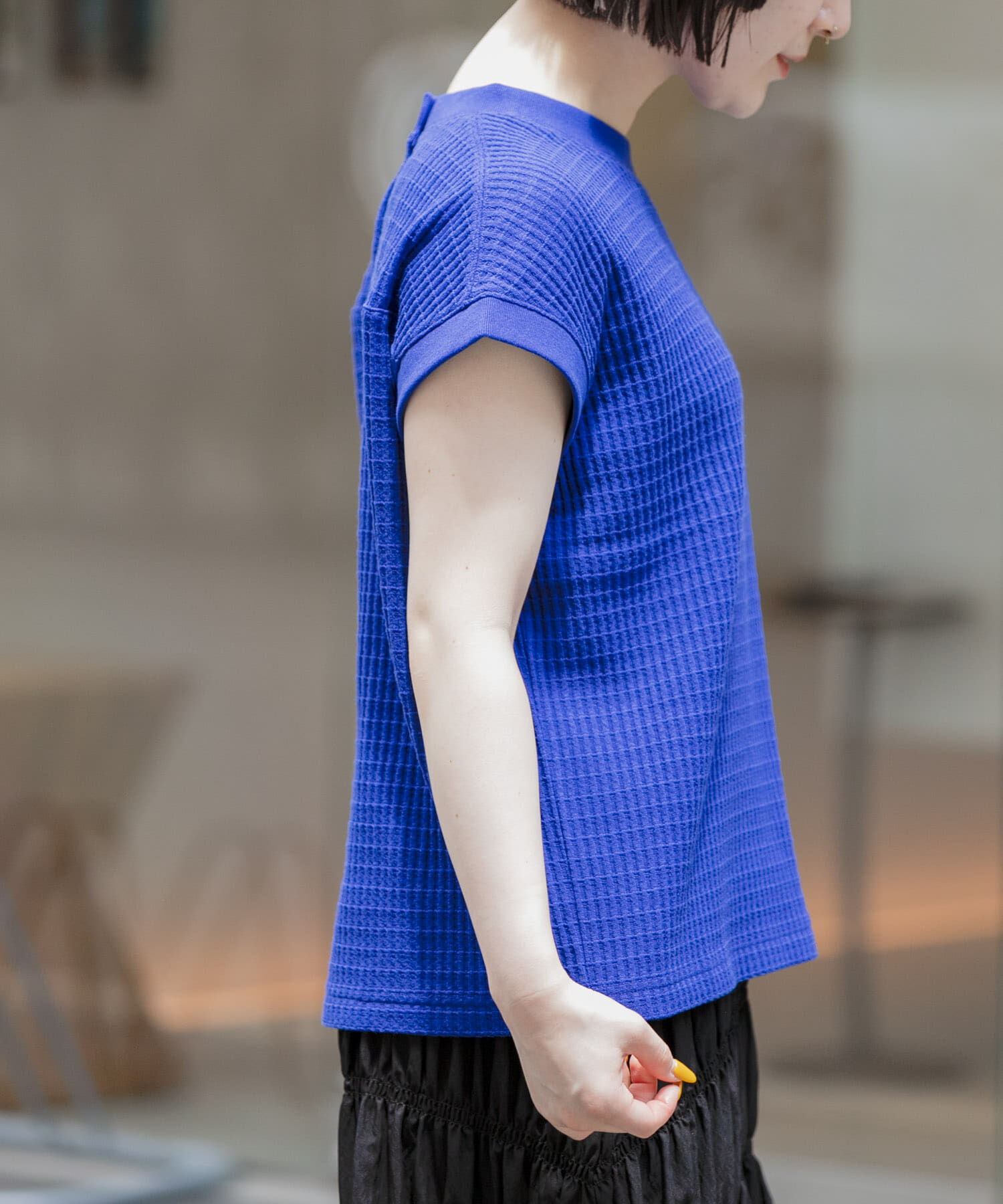 URBAN RESEARCH DOORS「FORK&SPOON　ワッフルバックボタンプルオーバー」|Tシャツ・カットソー|