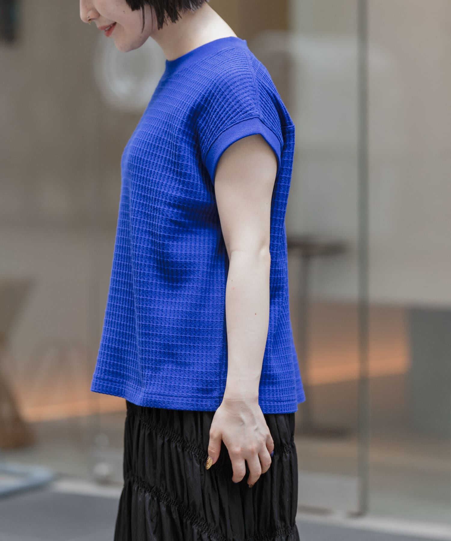 URBAN RESEARCH DOORS「FORK&SPOON　ワッフルバックボタンプルオーバー」|Tシャツ・カットソー|