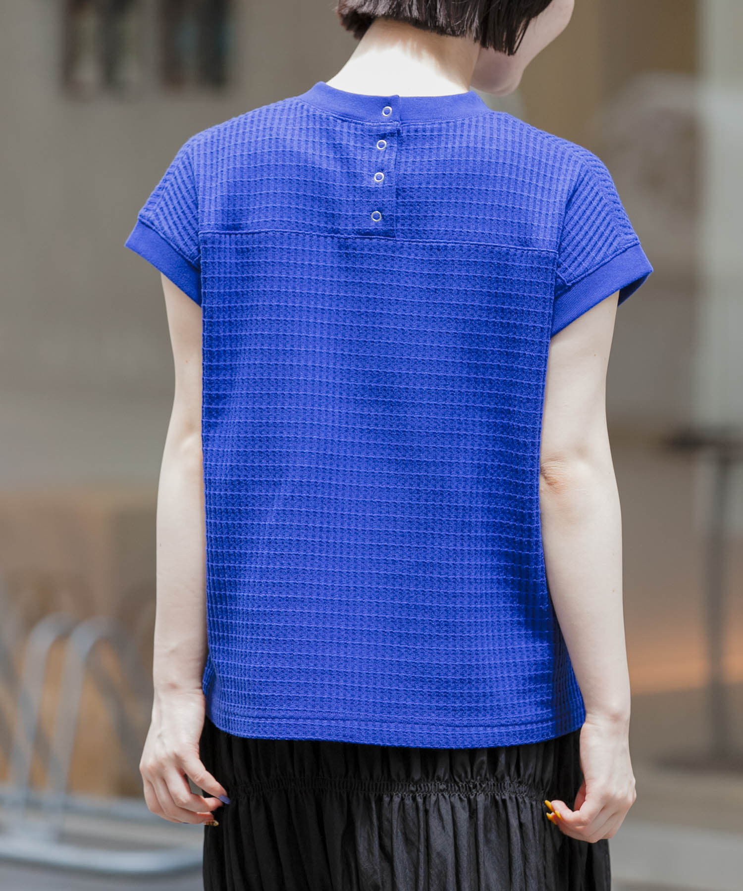 URBAN RESEARCH DOORS「FORK&SPOON　ワッフルバックボタンプルオーバー」|Tシャツ・カットソー|