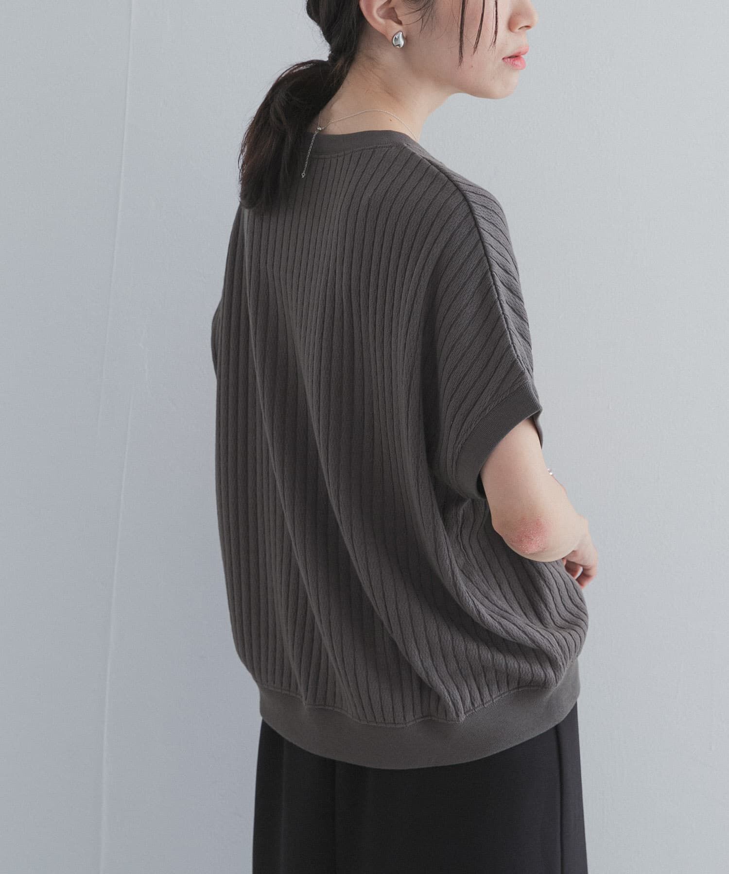 URBAN RESEARCH DOORS「ハニカムタックフレンチプルオーバー」|Tシャツ・カットソー|