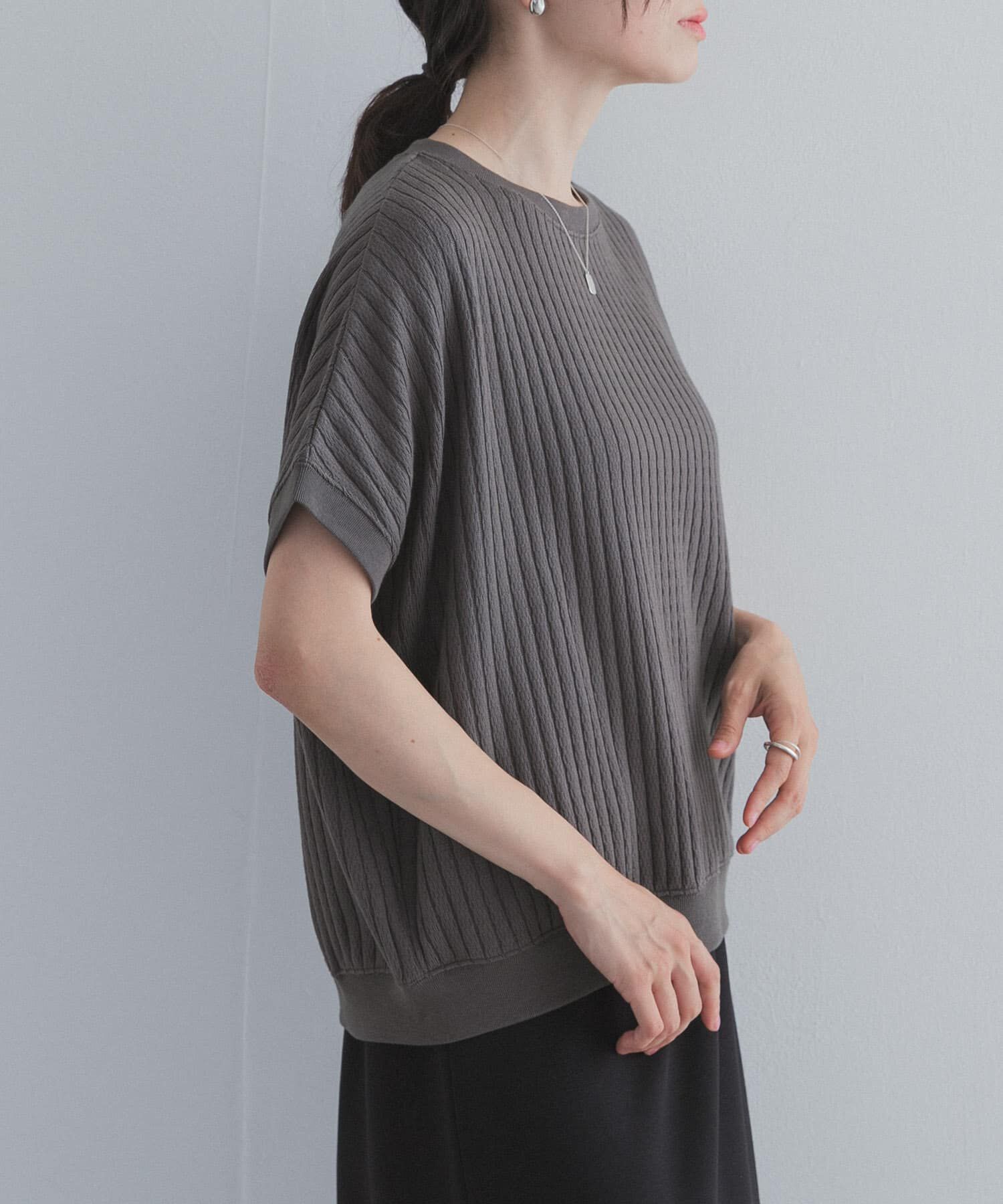 URBAN RESEARCH DOORS「ハニカムタックフレンチプルオーバー」|Tシャツ・カットソー|