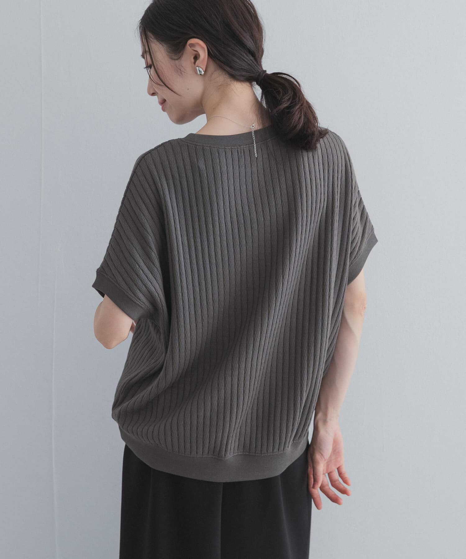 URBAN RESEARCH DOORS「ハニカムタックフレンチプルオーバー」|Tシャツ・カットソー|