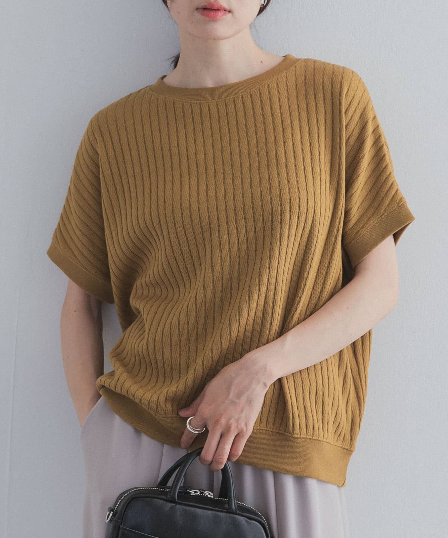 URBAN RESEARCH DOORS「ハニカムタックフレンチプルオーバー」|Tシャツ・カットソー|