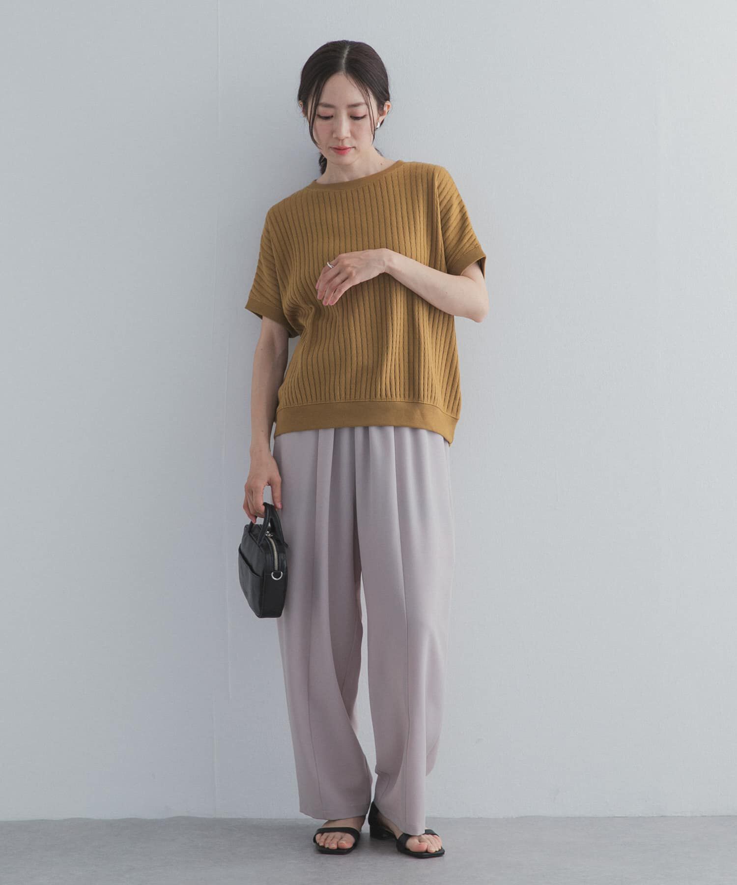 URBAN RESEARCH DOORS「ハニカムタックフレンチプルオーバー」|Tシャツ・カットソー|