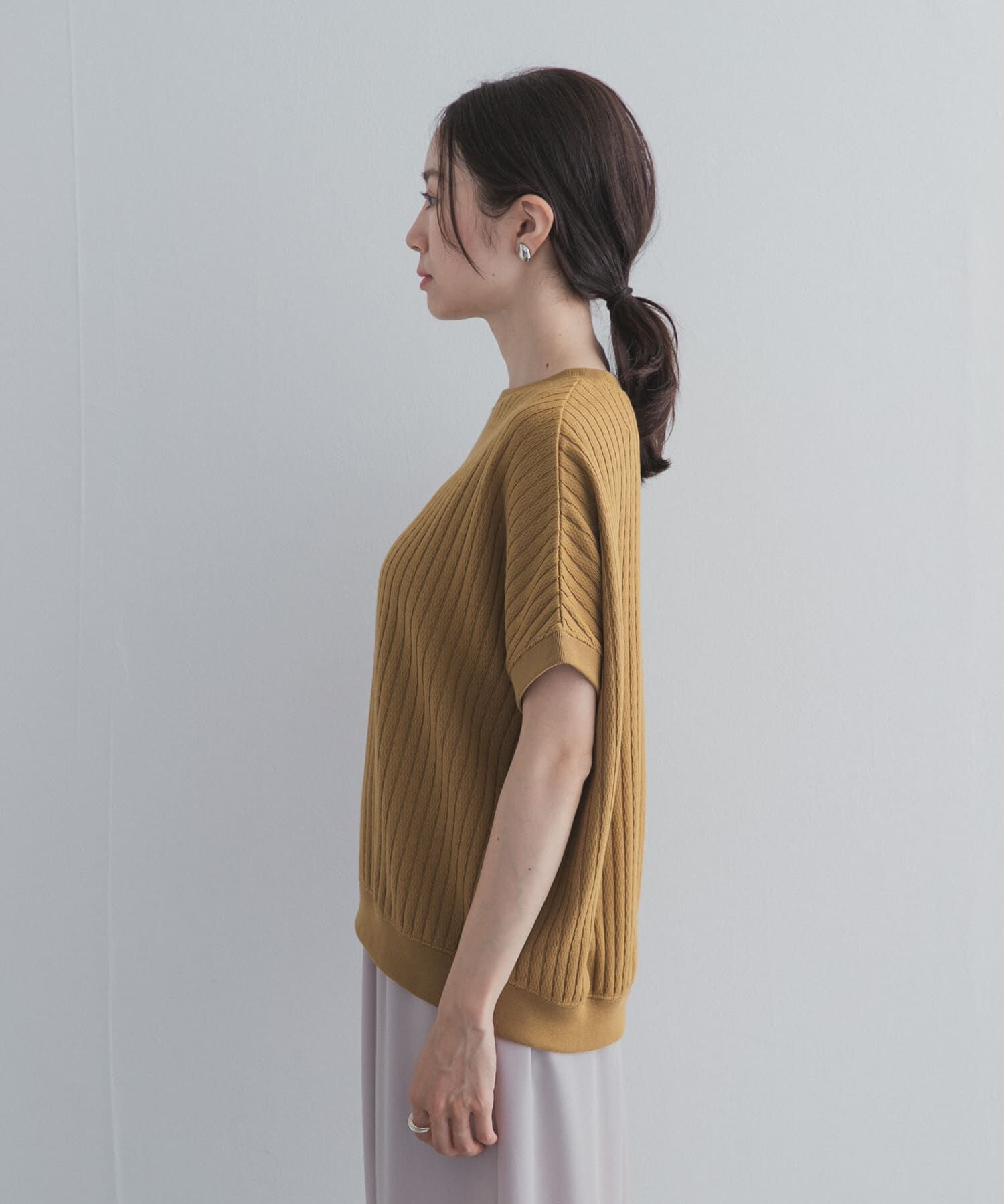 URBAN RESEARCH DOORS「ハニカムタックフレンチプルオーバー」|Tシャツ・カットソー|