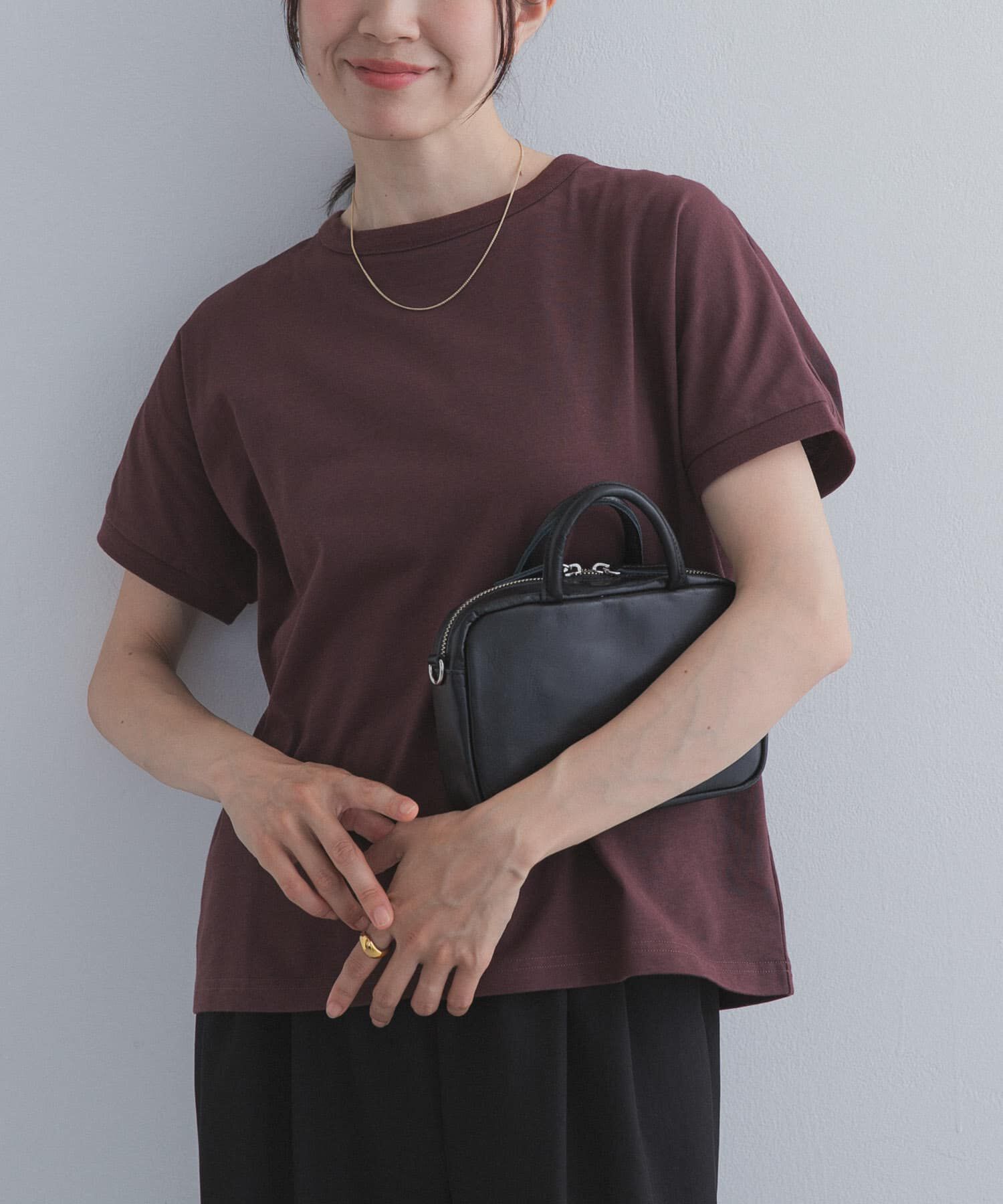 URBAN RESEARCH DOORS「『UR TECH ひやサラクール』バックポイントタックプルオーバー」|Tシャツ・カットソー|