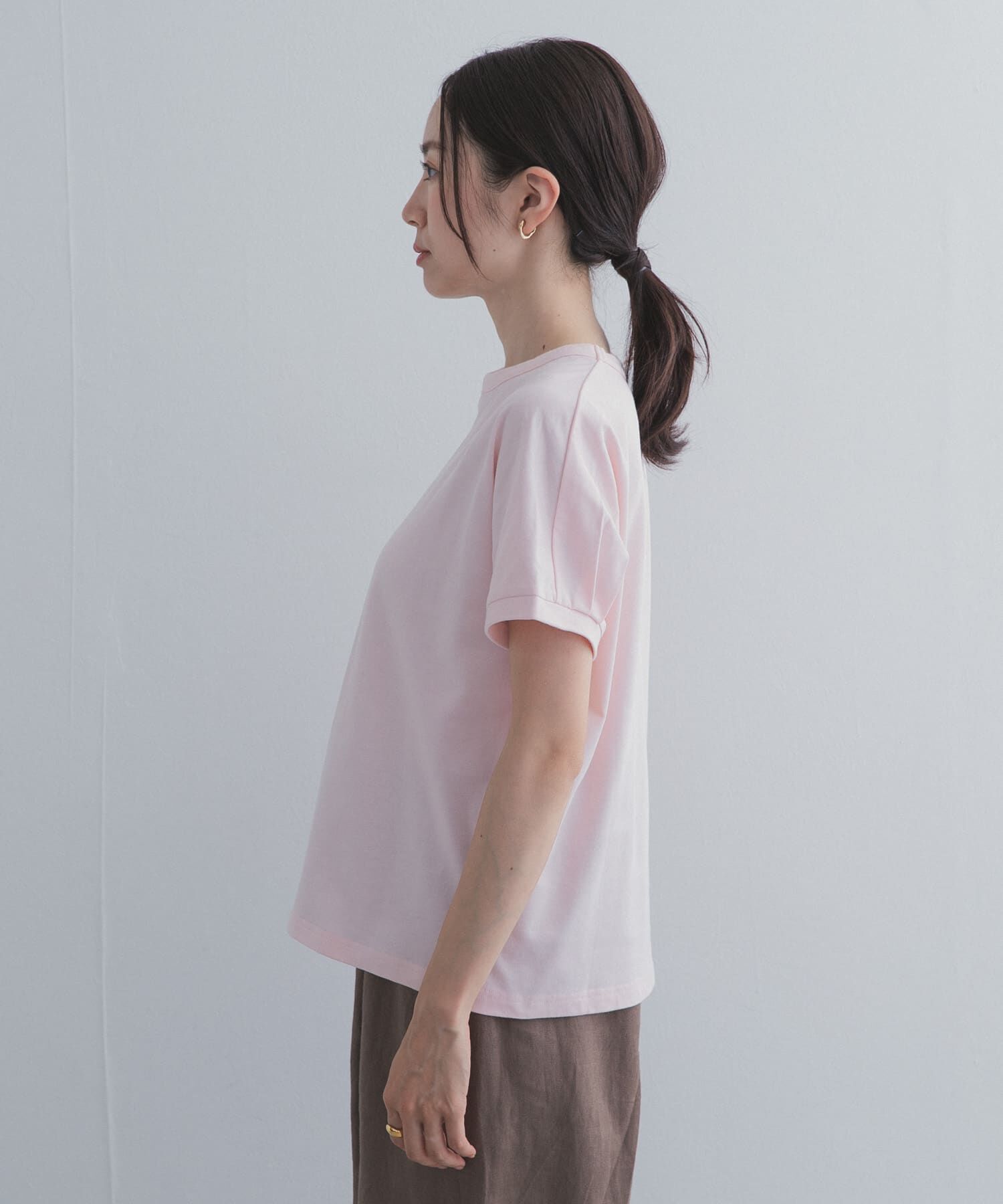URBAN RESEARCH DOORS「『UR TECH ひやサラクール』バックポイントタックプルオーバー」|Tシャツ・カットソー|